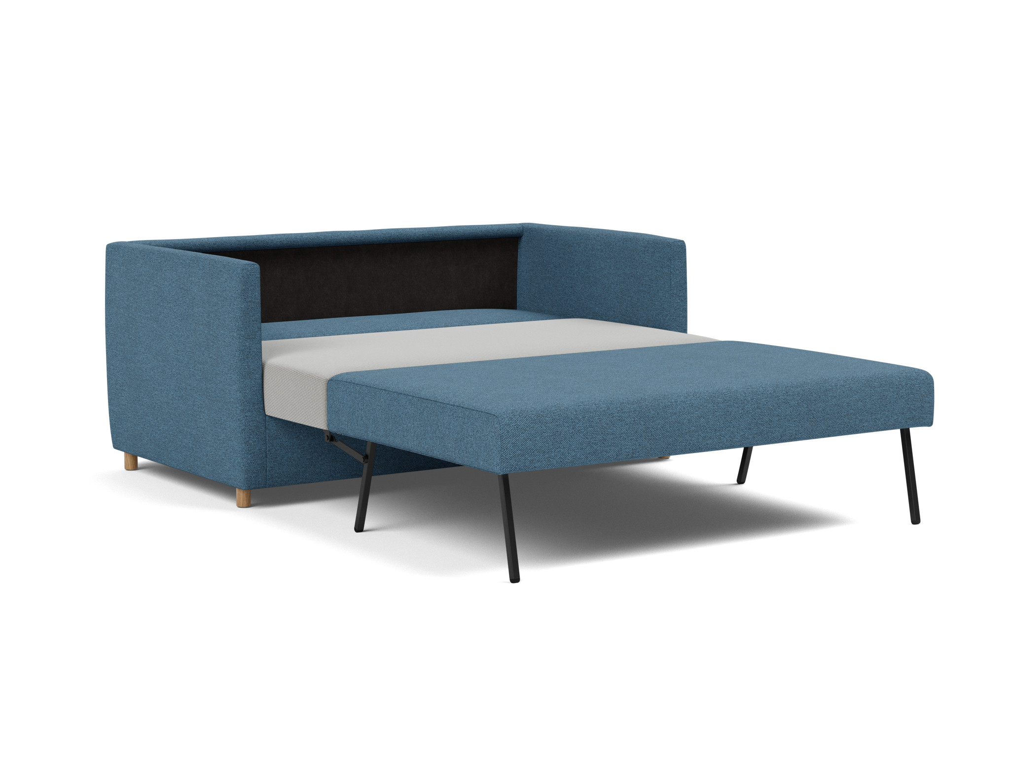 Schlafsofa Olan Strukturierter Stoff Weda 302-Weda-Blue