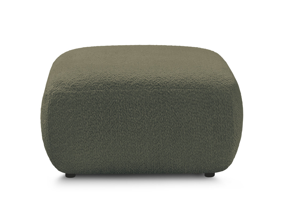 Bobochic Montaigne Pouf Bouclé-Stoff Grün