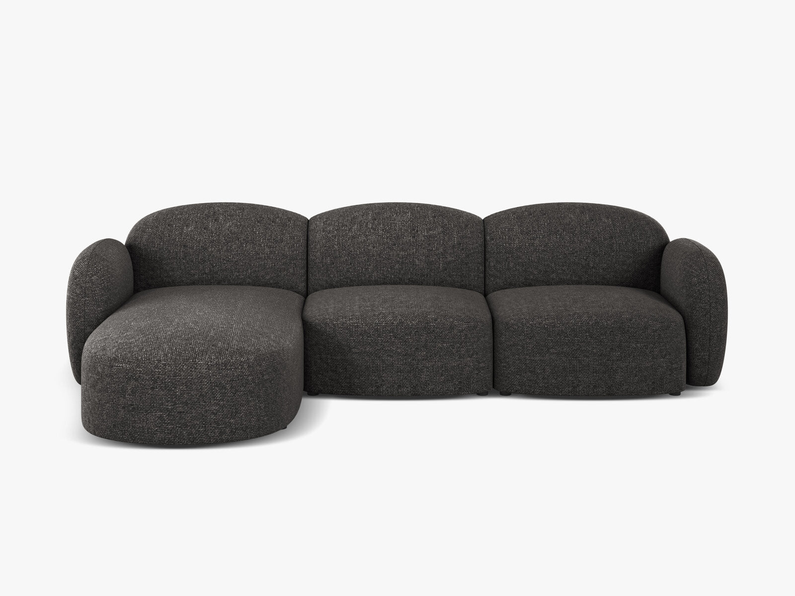 Micadoni Ecksofa Blair 4-Sitzer Links Chenille Eden Anthrazit
