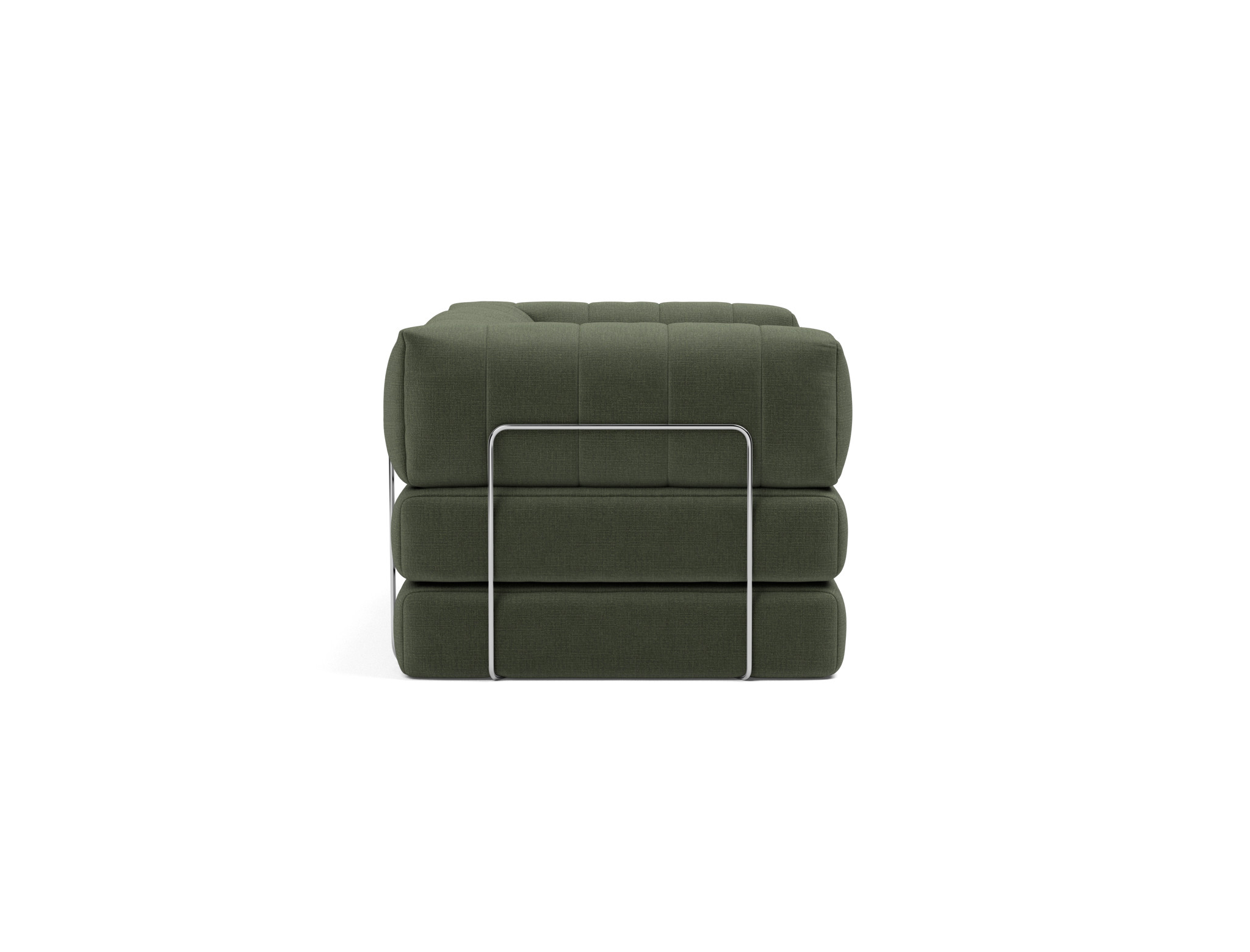 Schlafsofa CozyPad mit Armlehnen Chenille Esina 413-Olive-Green