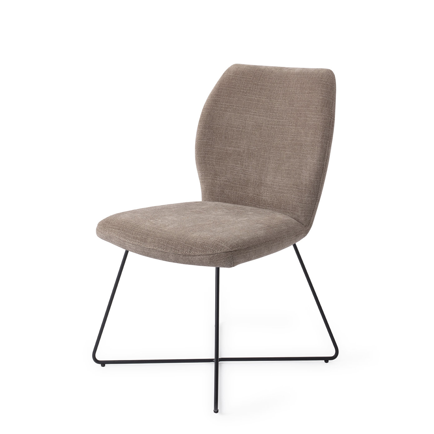Jesper Home Esszimmerstuhl Ikata Mocha Mist Cross Schwarz