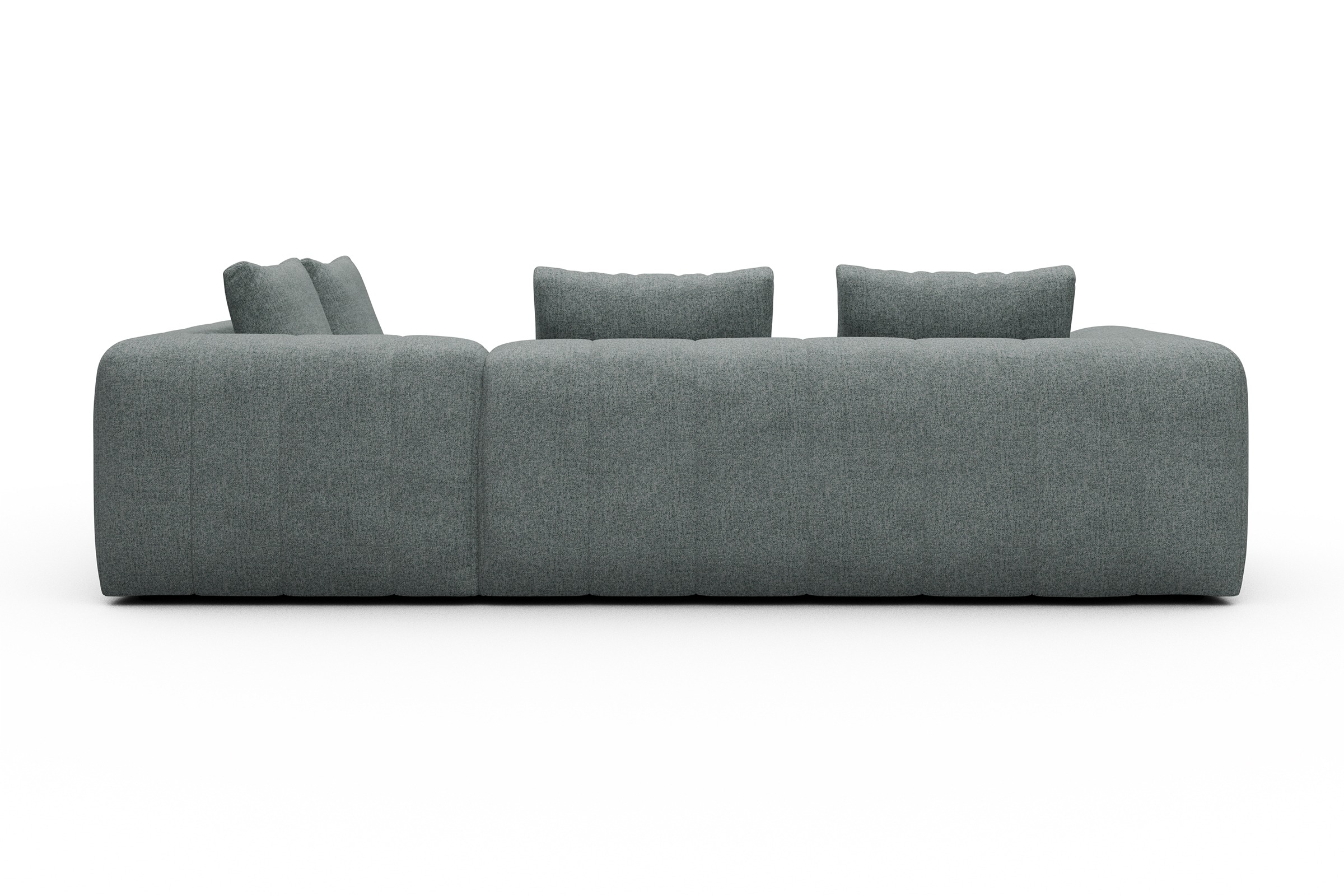 Ecksofa Hugo 2x 2,5-Sitzer Armlehne links Casone-Light-Mixed-Green