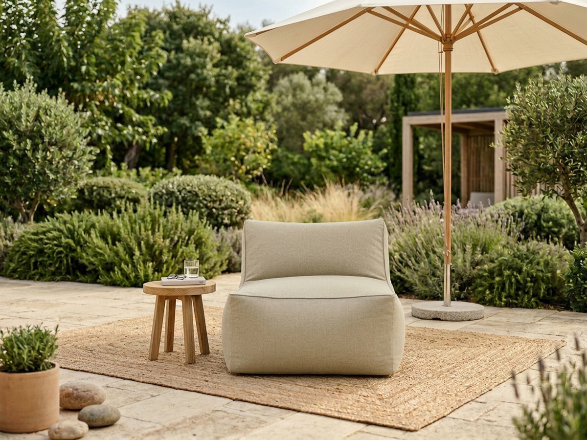 Bobochic Riviera Sofamodul 1-Sitzer Stoff Beige