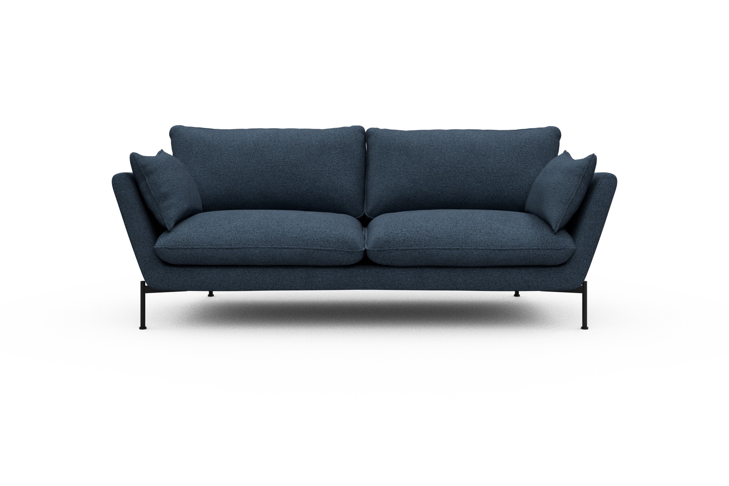 Skandi Home Sofa Anton 3-Sitzer Boucle-Blue moebelfaktor