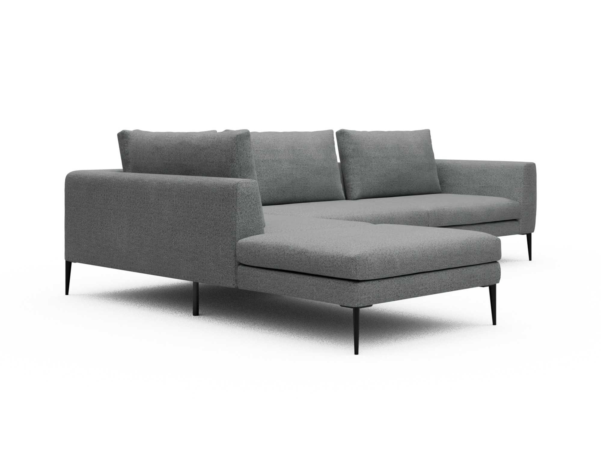 Skandi Home Ecksofa Paul Relax-Ecke links mit 3-Sitzer Aivi-Gravet-Grey moebelfaktor