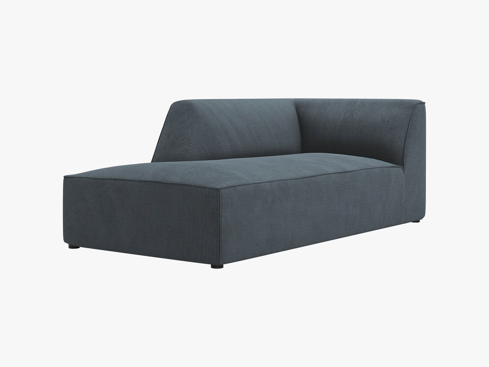 Micadoni Recamiere Ruby 1-Sitzer Links Kord Scala Blau