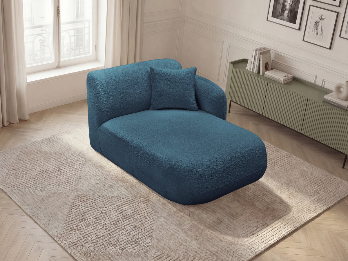 Bobochic Anda Méridienne-Modul Chenille Hellblau Ecke rechts