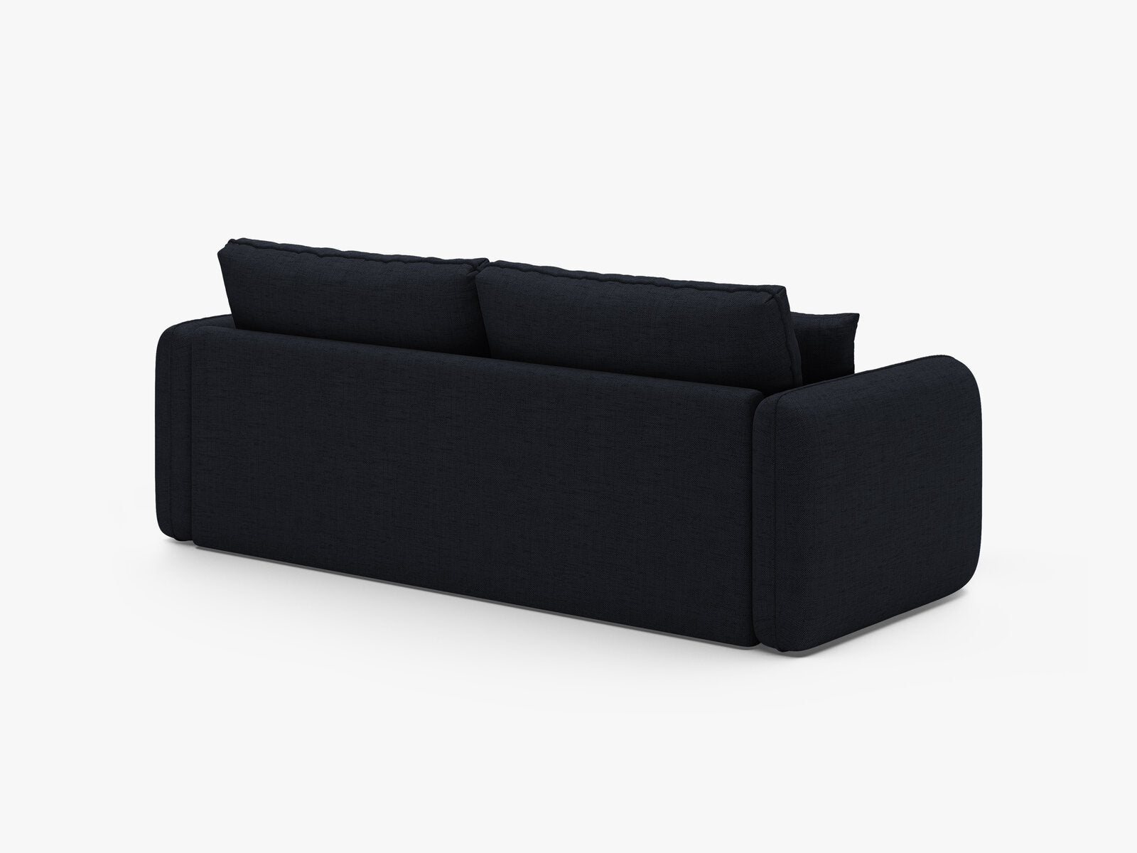 Micadoni Sofa mit Schlaffunktion Dormi 3-Sitzer Strukturierter Stoff Moly Königsblau
