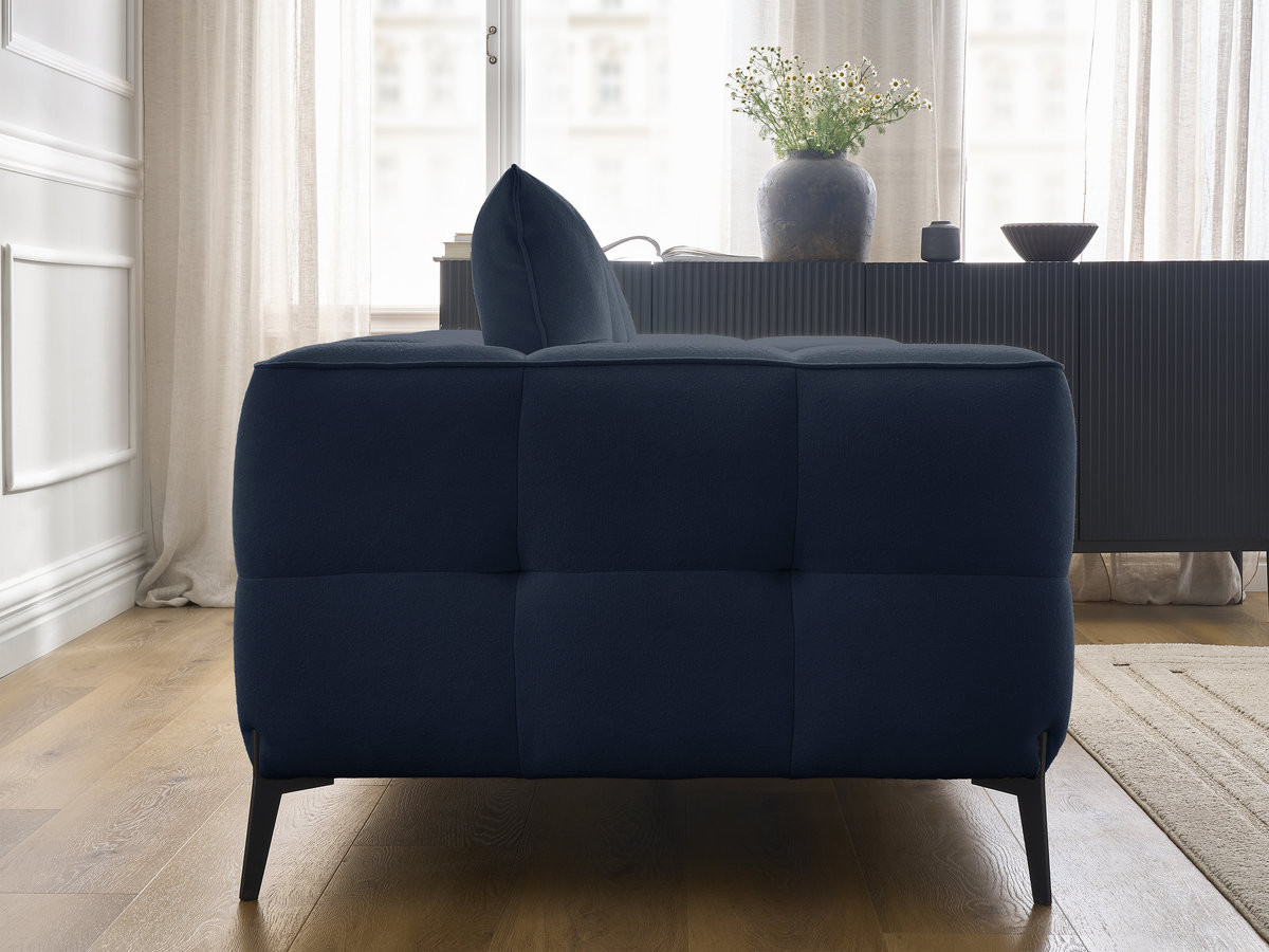 Bobochic Anis Sofa 3-Sitzer Strukturstoff Blau