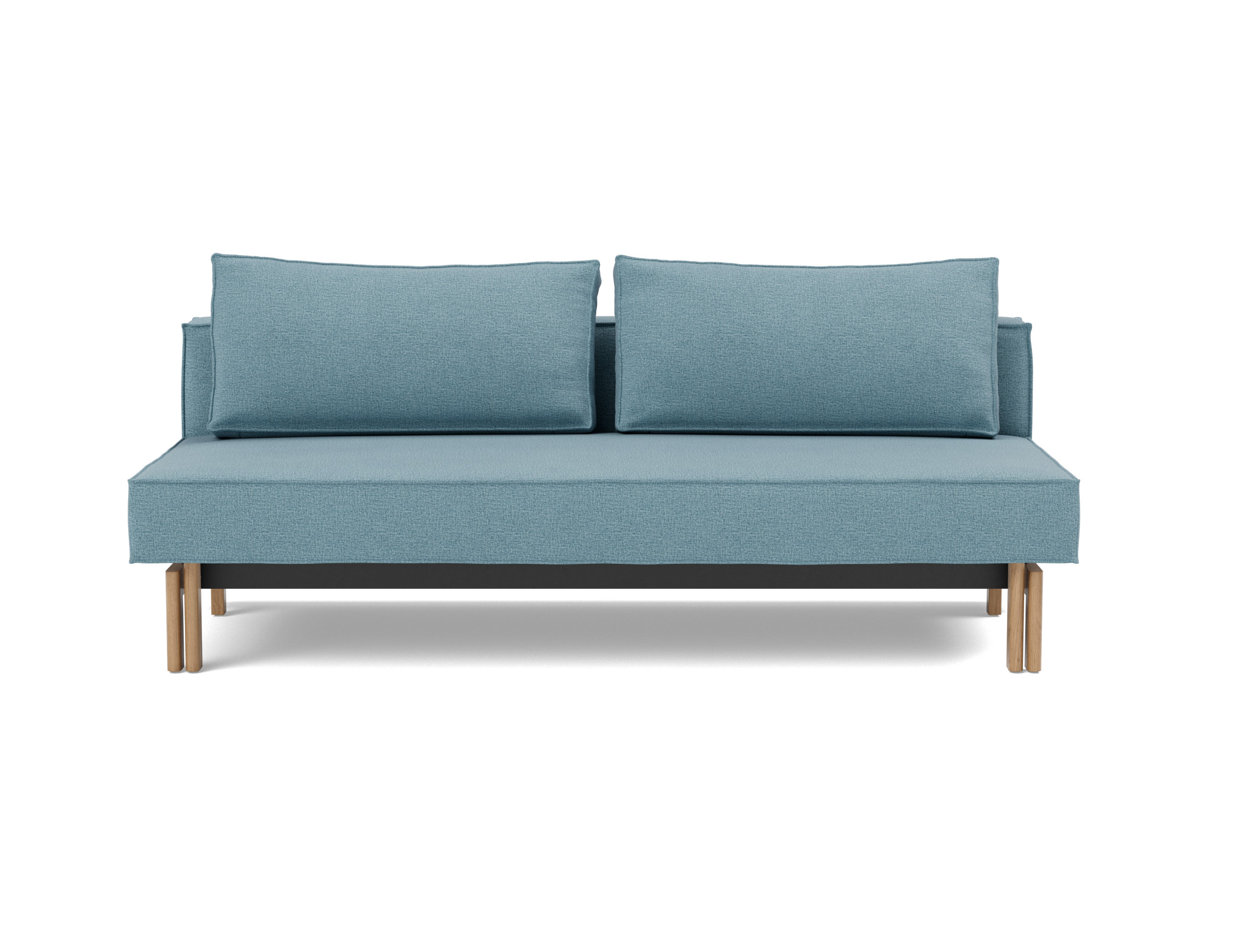 Schlafsofa Sly Flachgewebe Mixed Dance 525-Light-Blue Beine Eiche