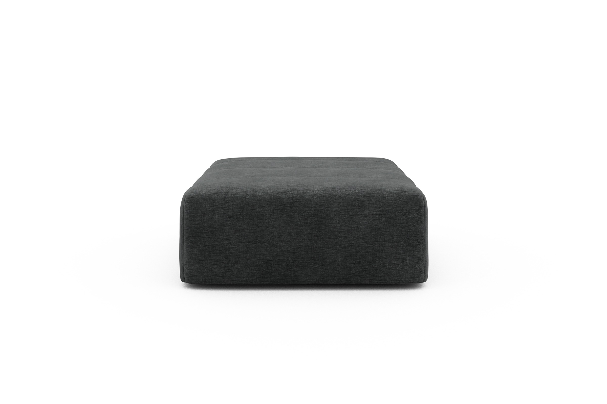 Sitzhocker Hugo Ottomane Smooth-Deep-Warm-Grey