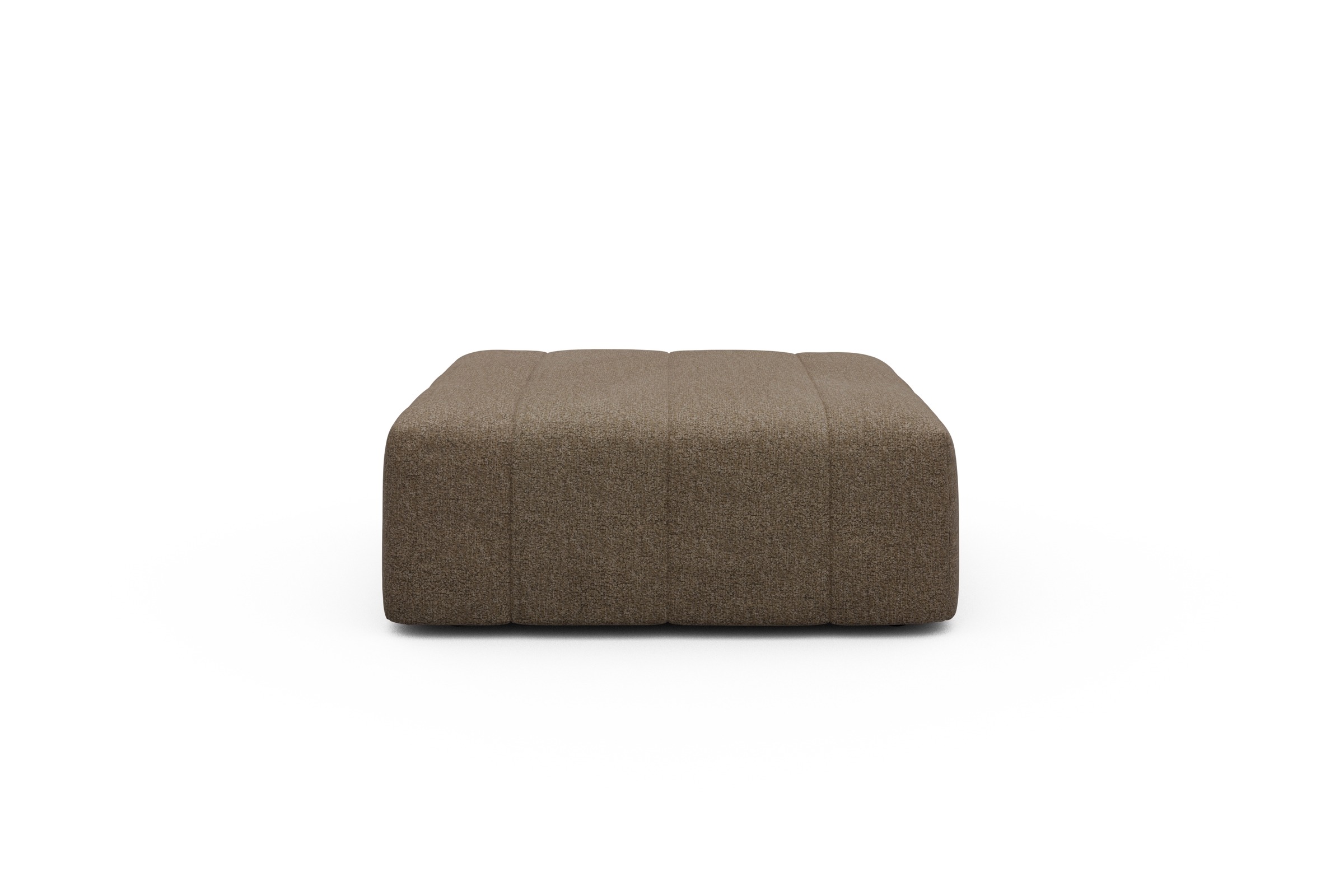 Sitzhocker Hugo Ottomane Aivi-Khaki-Brown