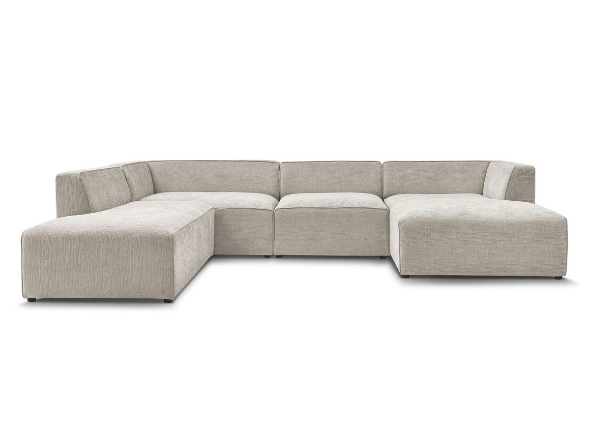 Bobochic Megeve Wohnlandschaft Strukturstoff Beige Ecke rechts