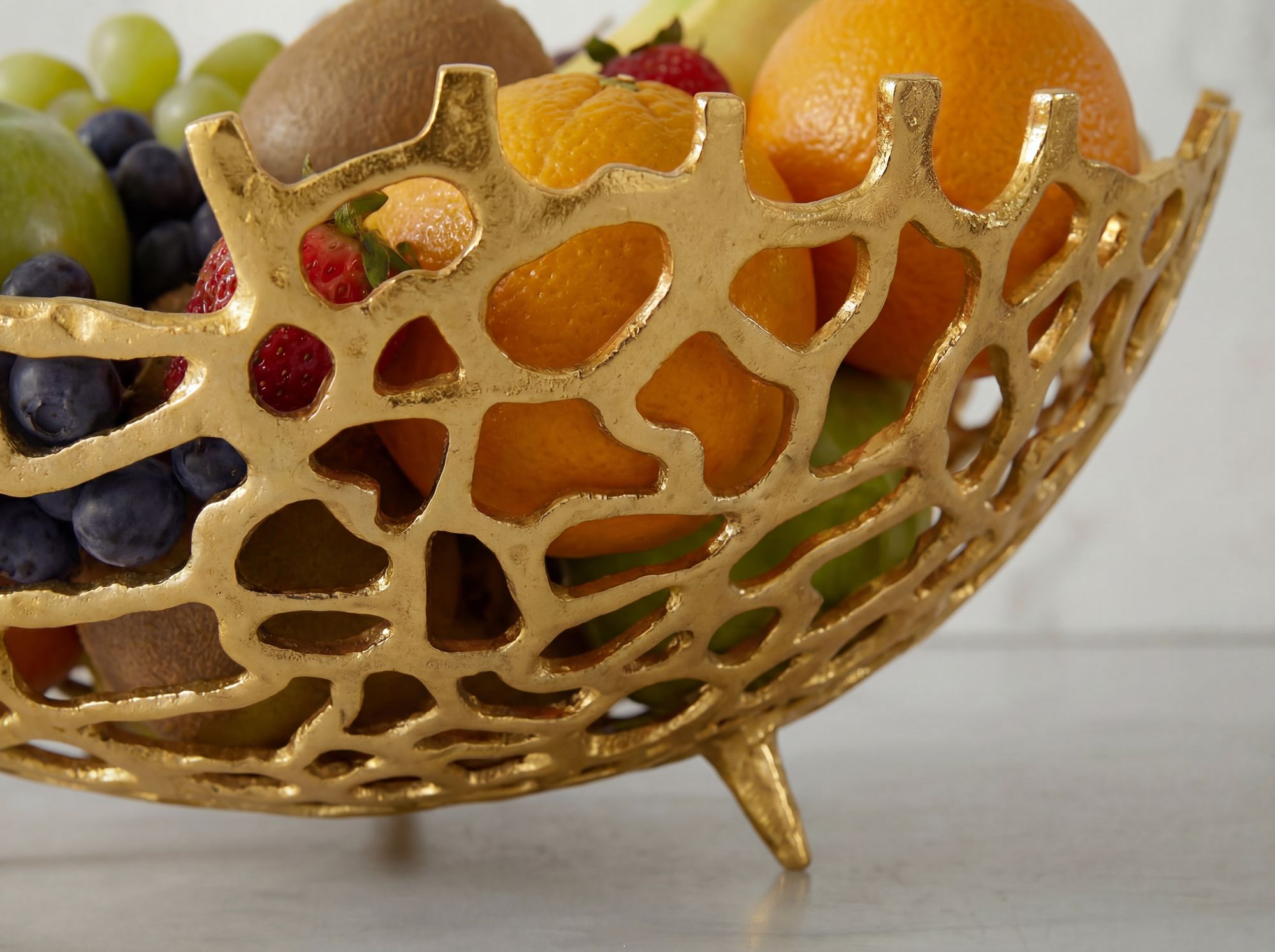 Dekoschale Lofot Aluminium Gold Ø 46 cm