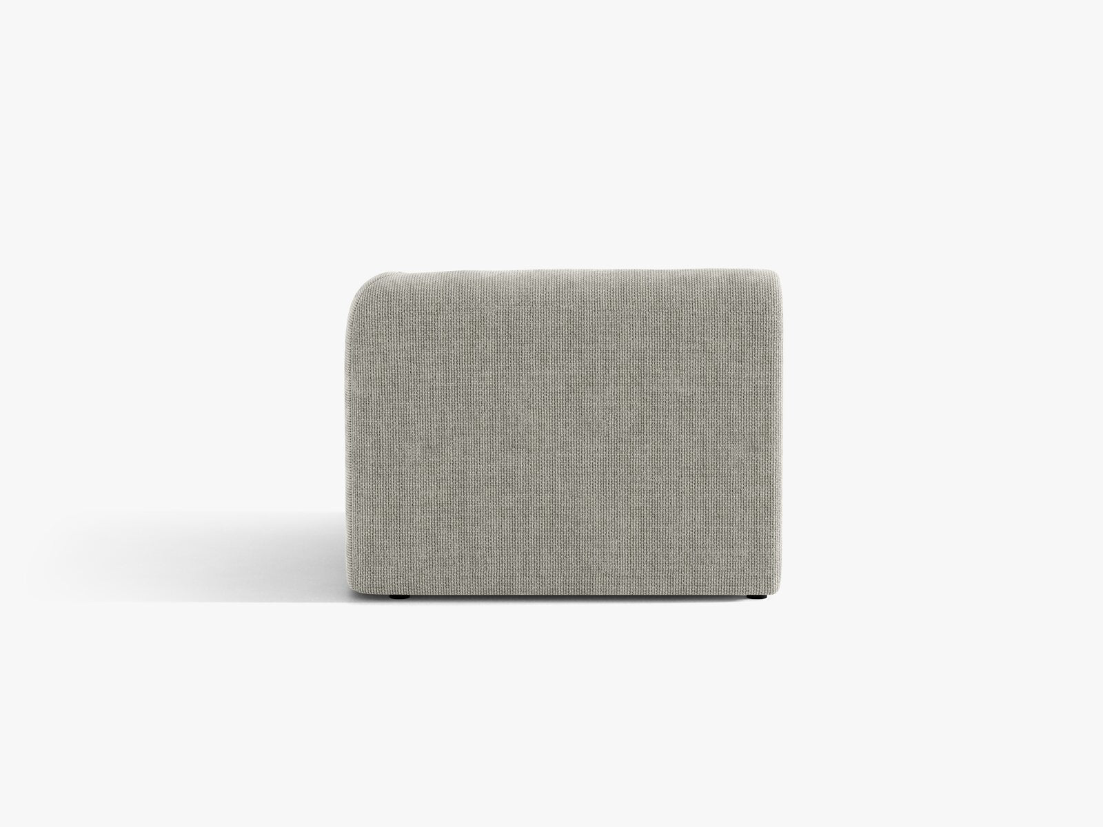 Micadoni Eckmodul Miley 1-Sitzer Rechts Chenille Haga Hellgrau