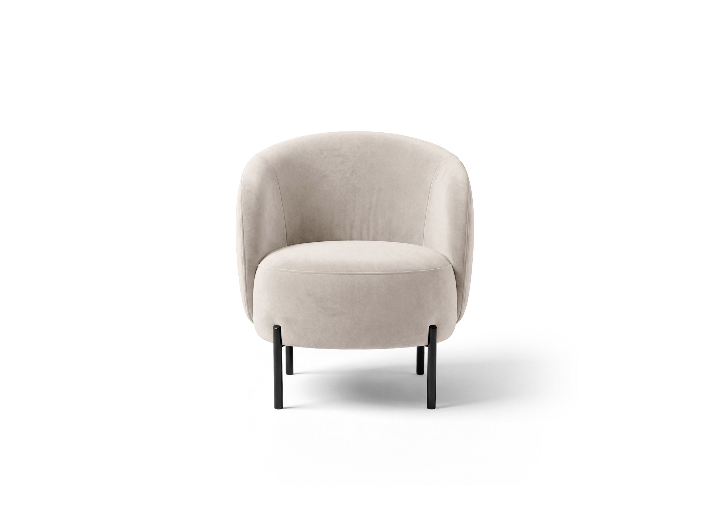 Micadoni Amalta Armsessel Samt Salvador Beige