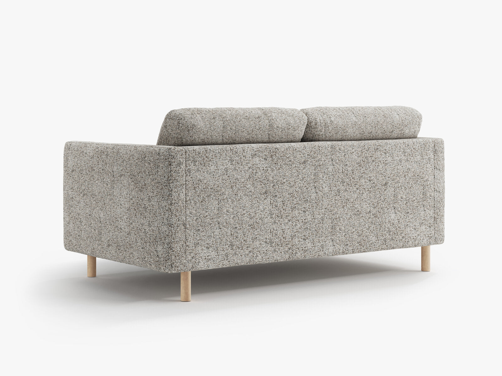 Micadoni Sofa Eden 2-Sitzer Strukturierter Stoff Beige Melange
