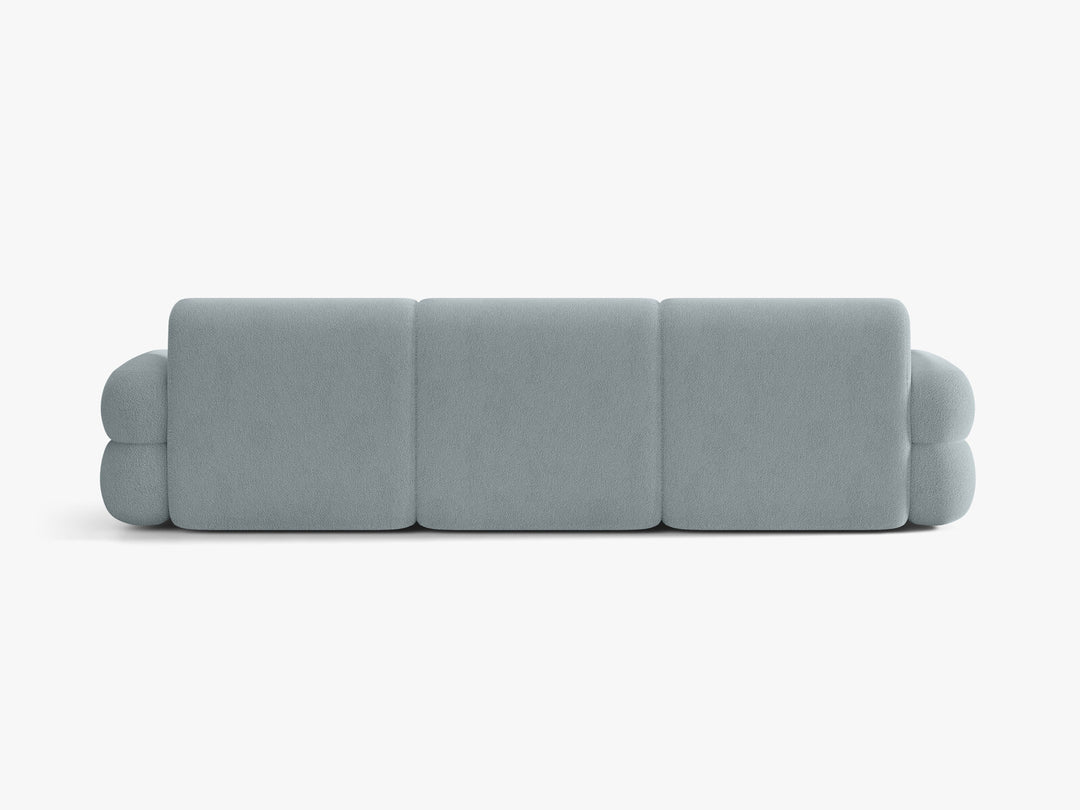 Micadoni Neo Modulares Sofa 4-Sitzer Boucle Baloo Hellblau
