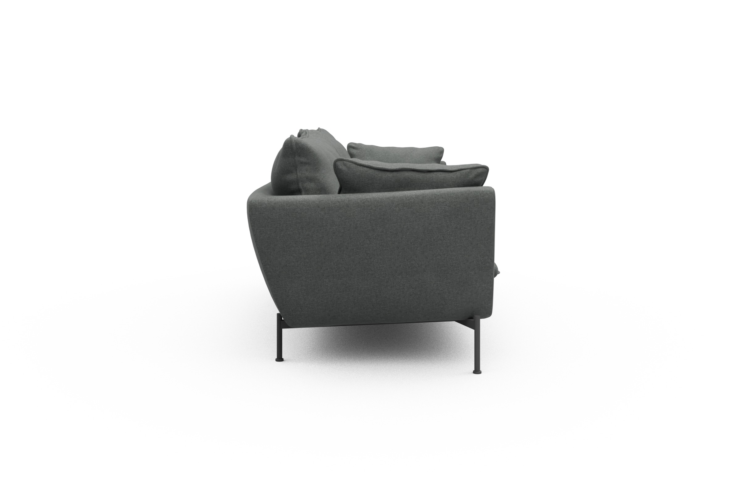Sofa Anton PREMIUM 3-Sitzer Satya-Steel