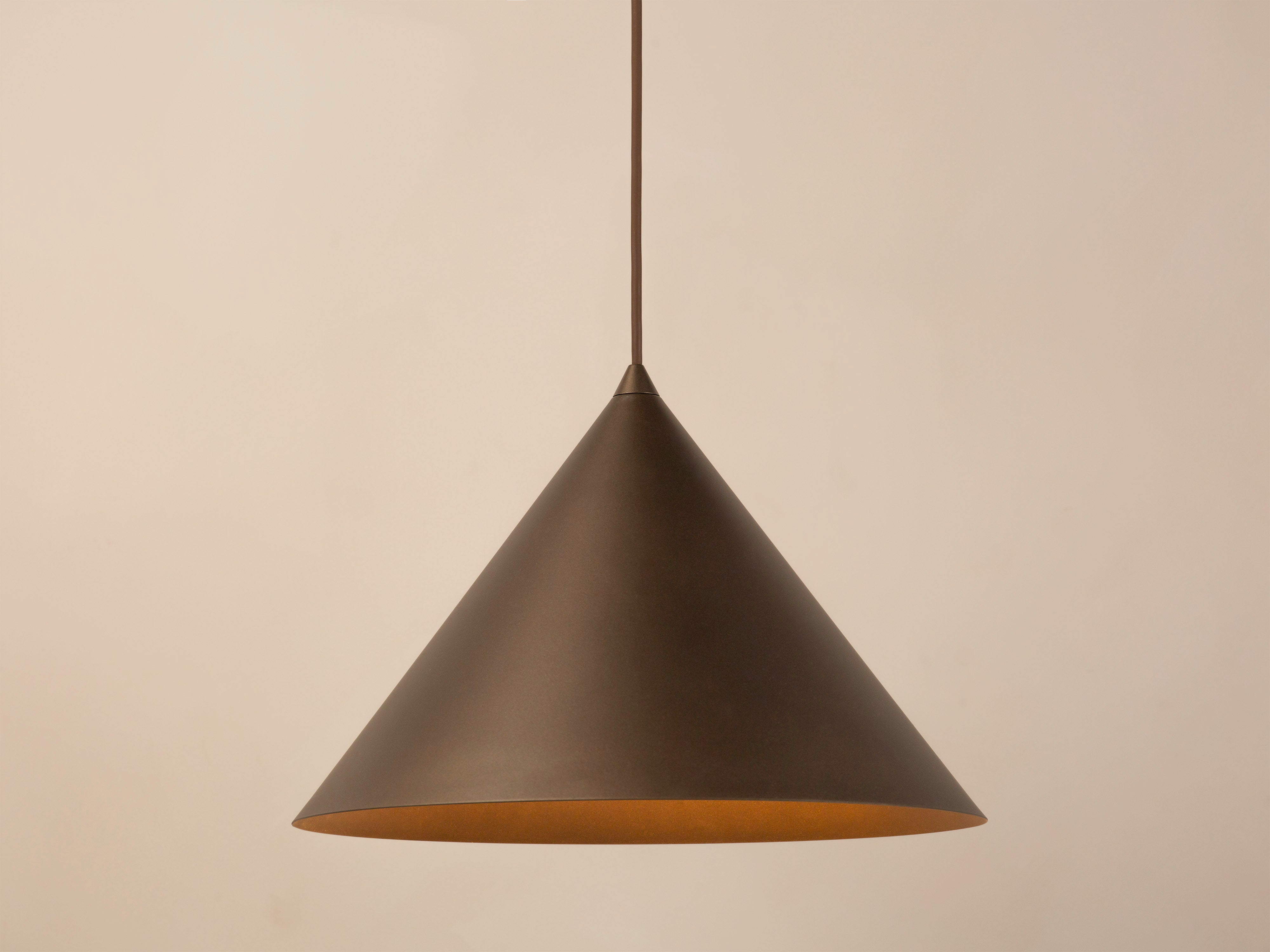 Micadoni Timbo Pendelleuchte Ø 32 cm Braun