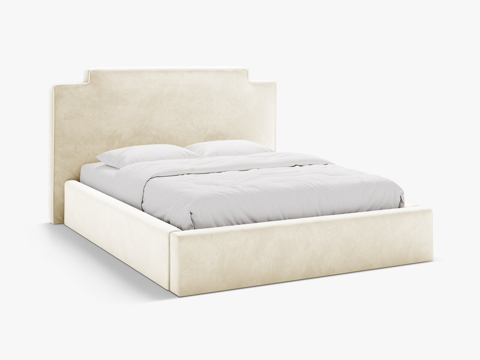 Micadoni Princess Samtbett mit Bettkasten und Kopfteil