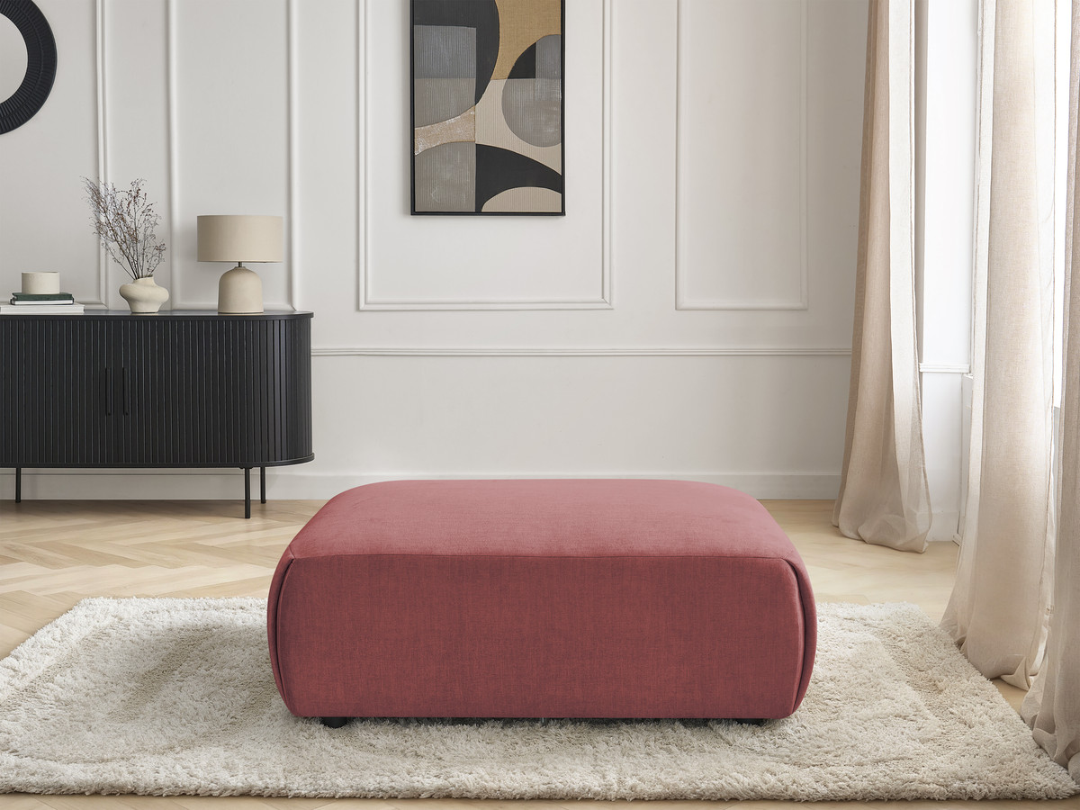 Bobochic Jana Pouf 94 × 114 cm Samt Orange