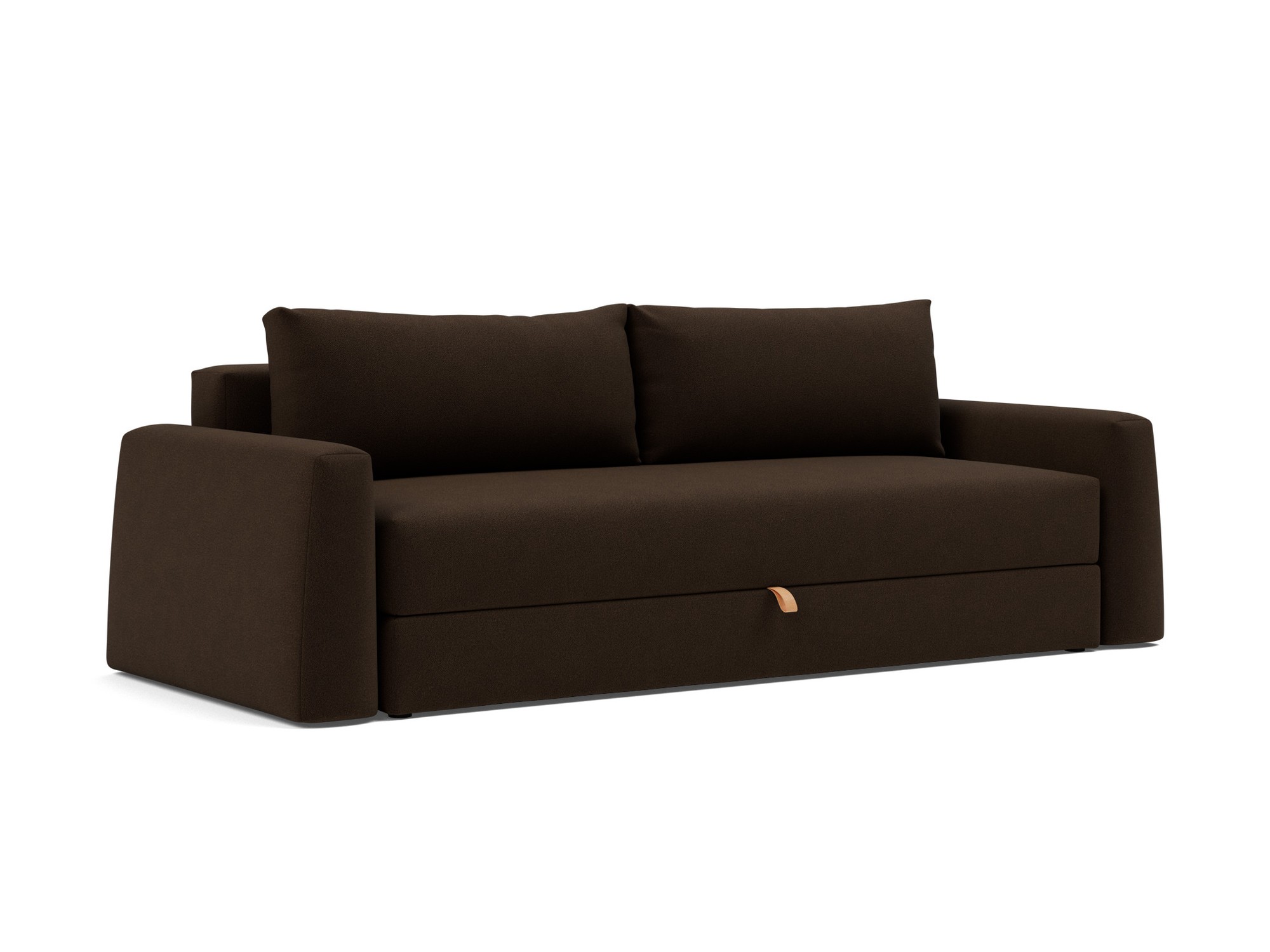 Schlafsofa Cone Strukturierter Stoff Taura 358-Chocco