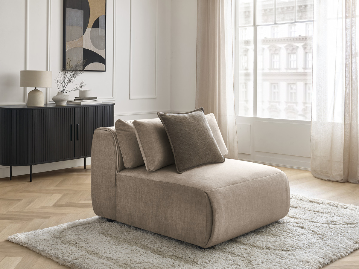 Bobochic Jana Sofamodul 1-Sitzer Samt Taupe