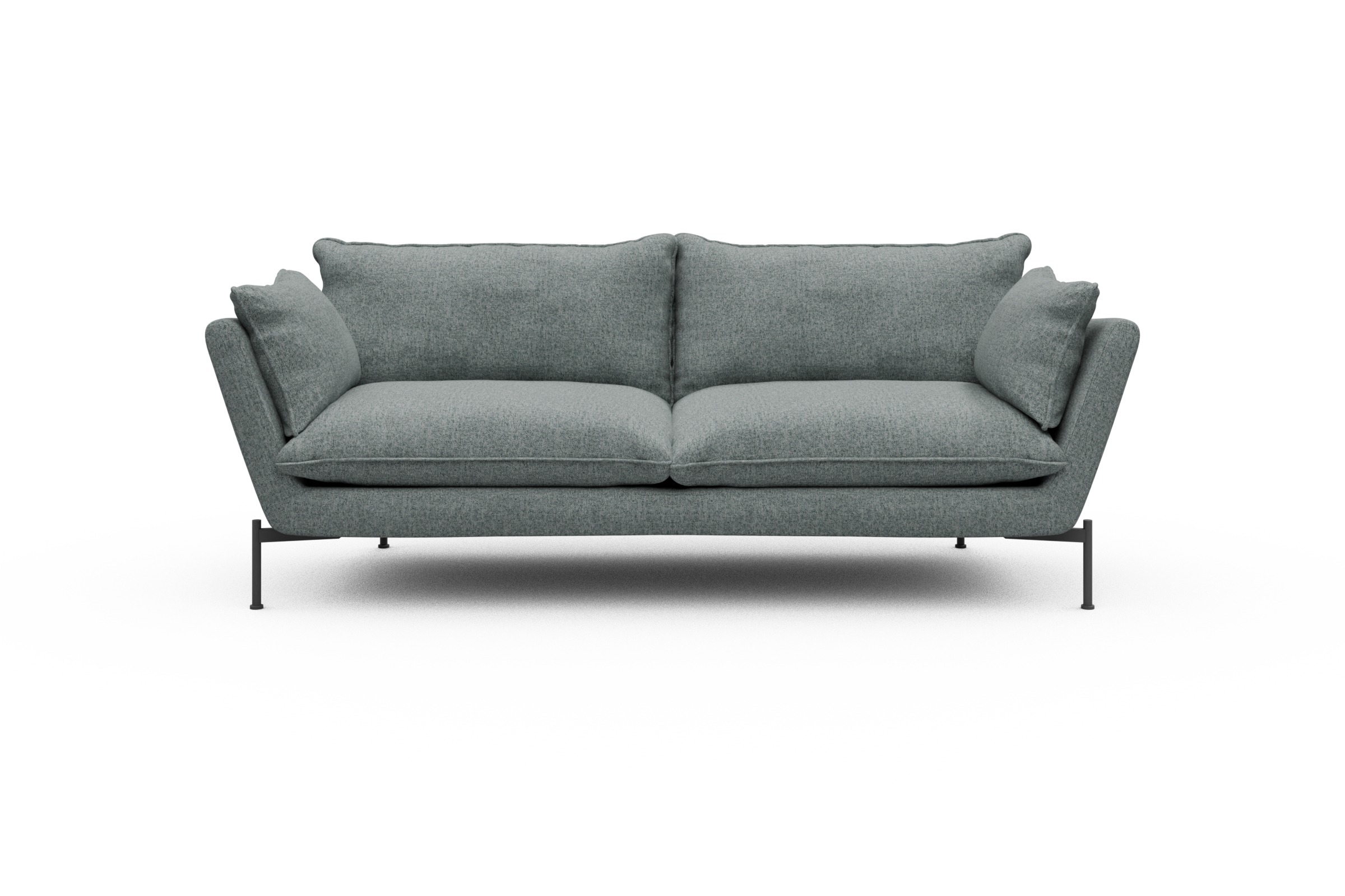 Skandi Home Sofa Anton PREMIUM 3-Sitzer Casone-Light-Mixed-Green moebelfaktor