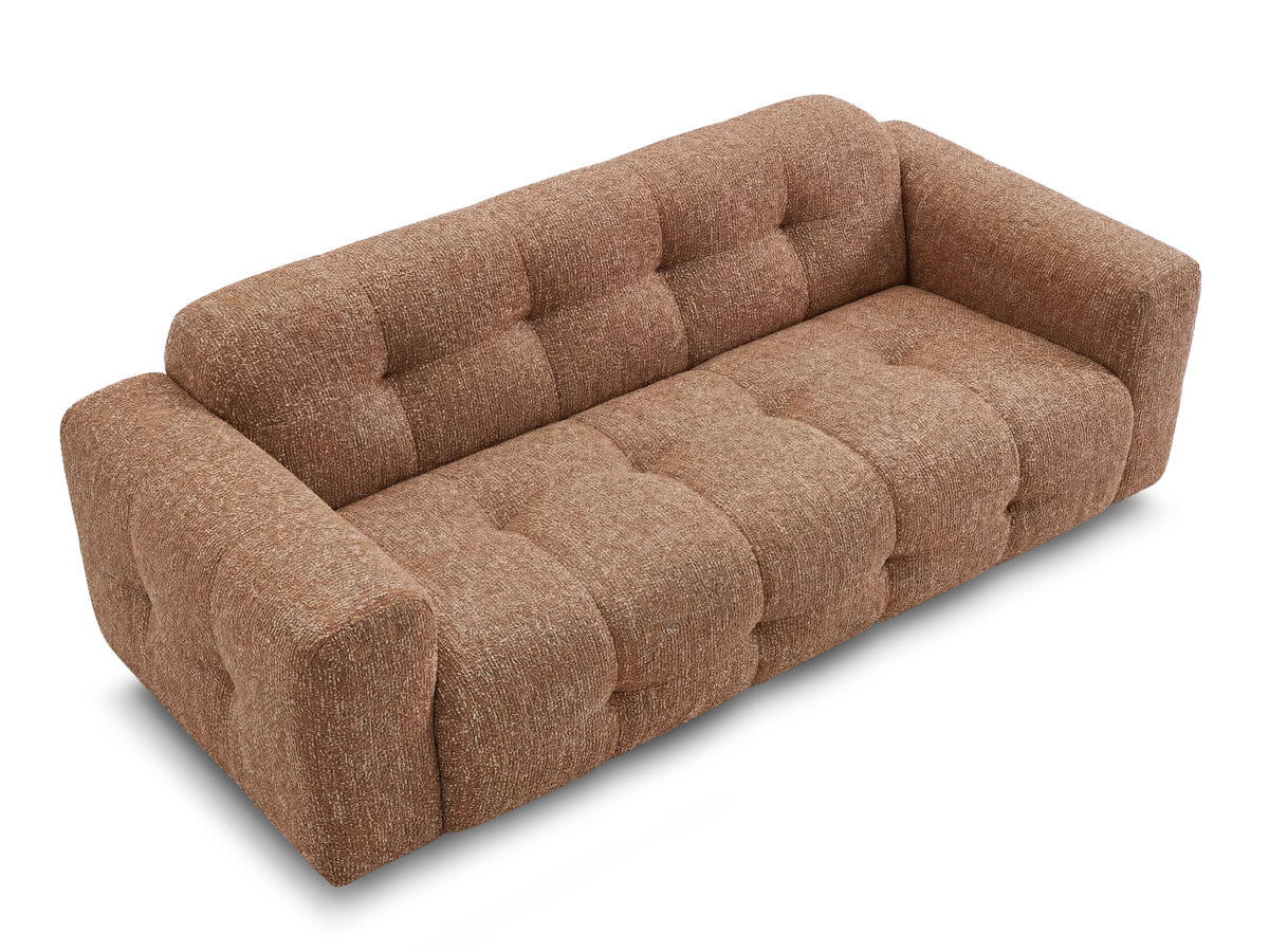 Bobochic Laura Sofa 3-Sitzer Melange-Stoff Orange