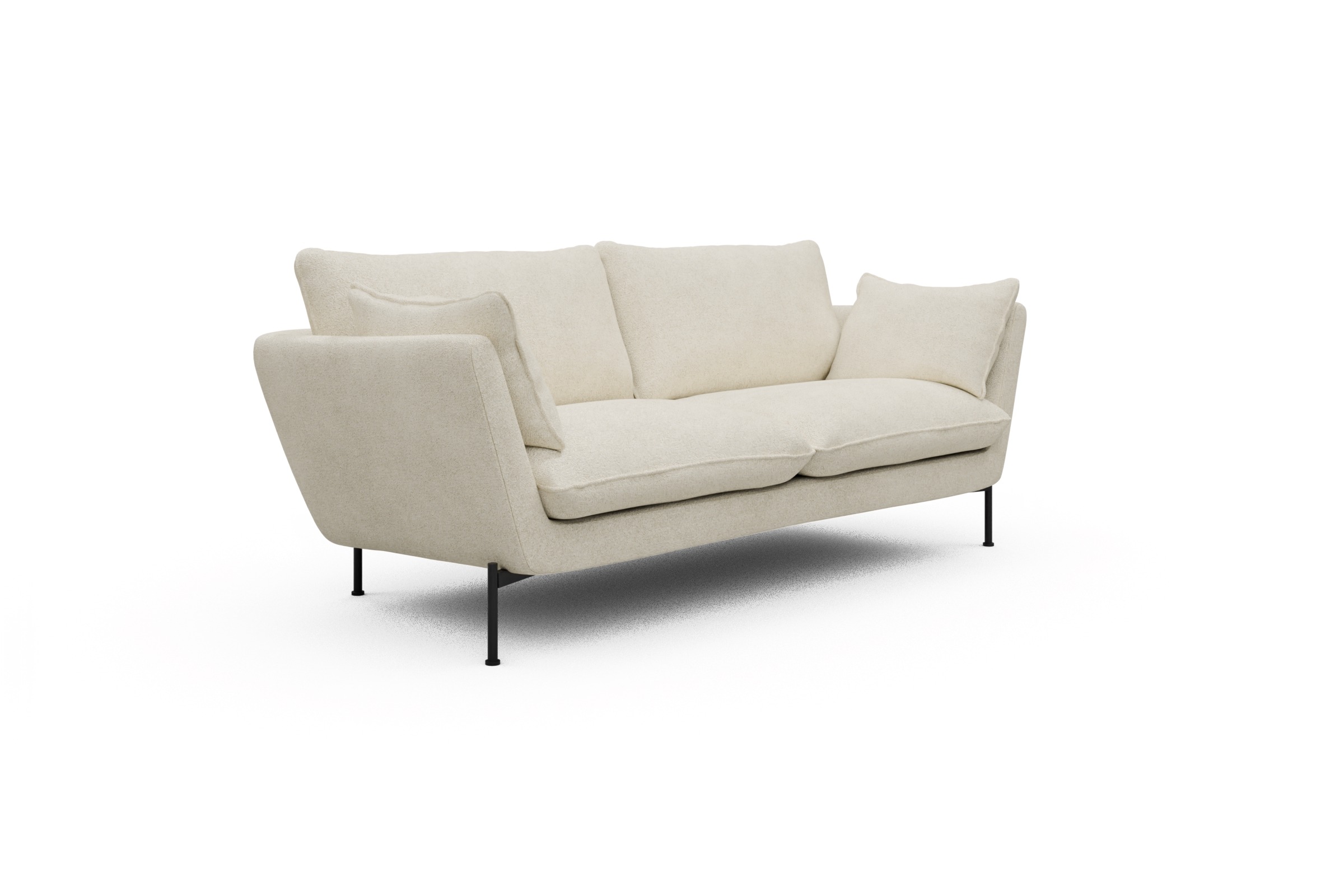 Sofa Anton 2-Sitzer Boucle-Off-White