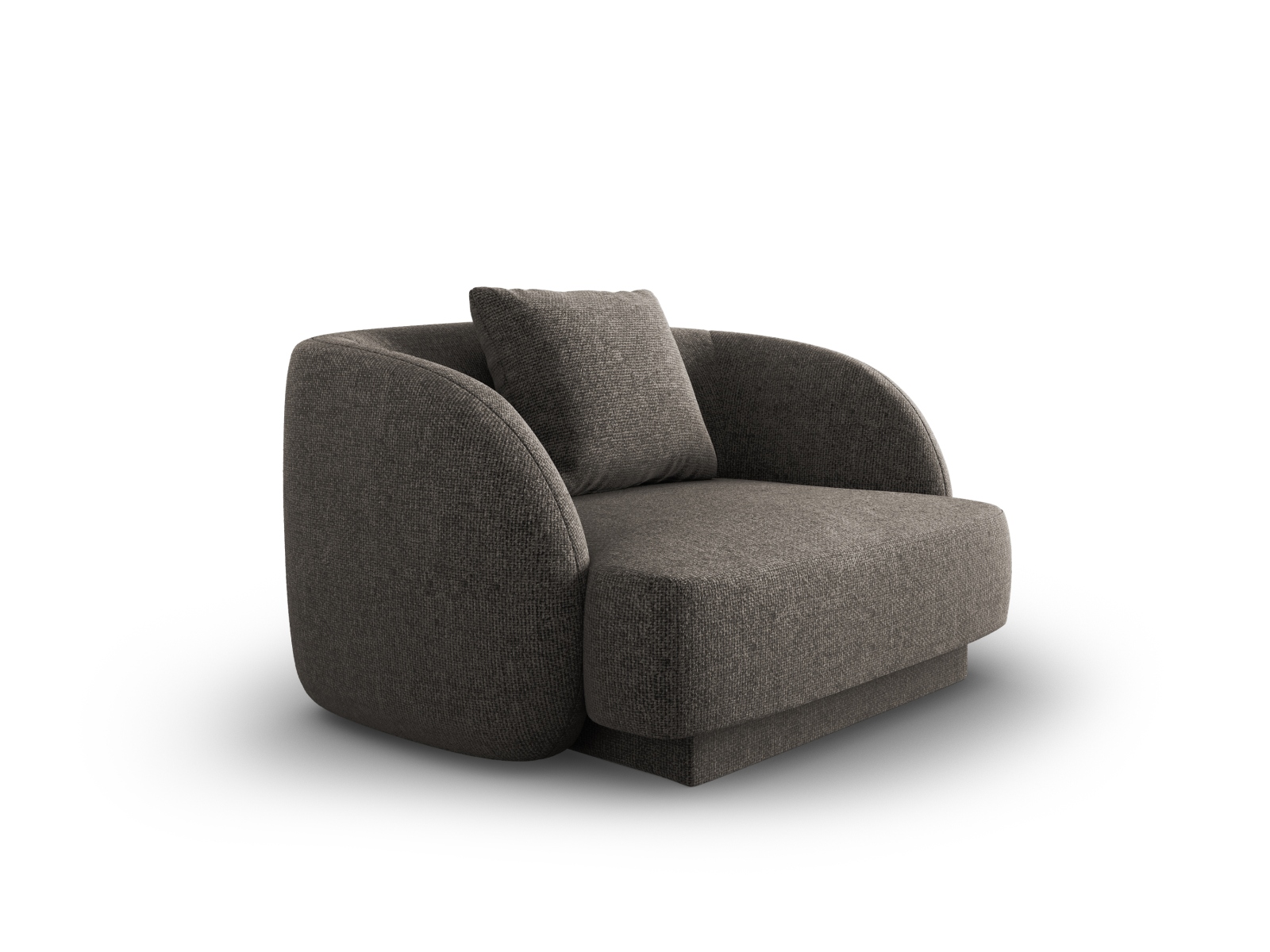Cosmopolitan Design Sessel Tulum Chenille Eden Hellgrau
