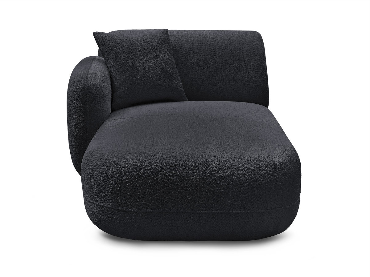 Bobochic Anda Méridienne-Modul Chenille Schwarz Ecke links