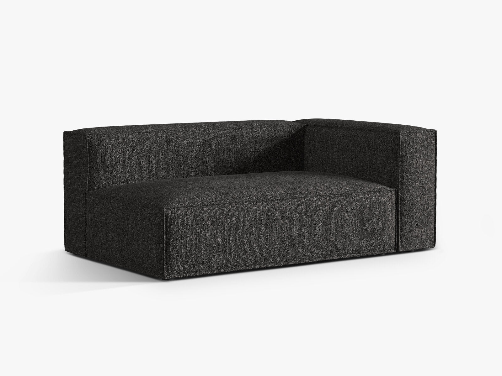 Micadoni Modul Nuria Groß 3-Sitzer Rechts Boucle Anthrazit