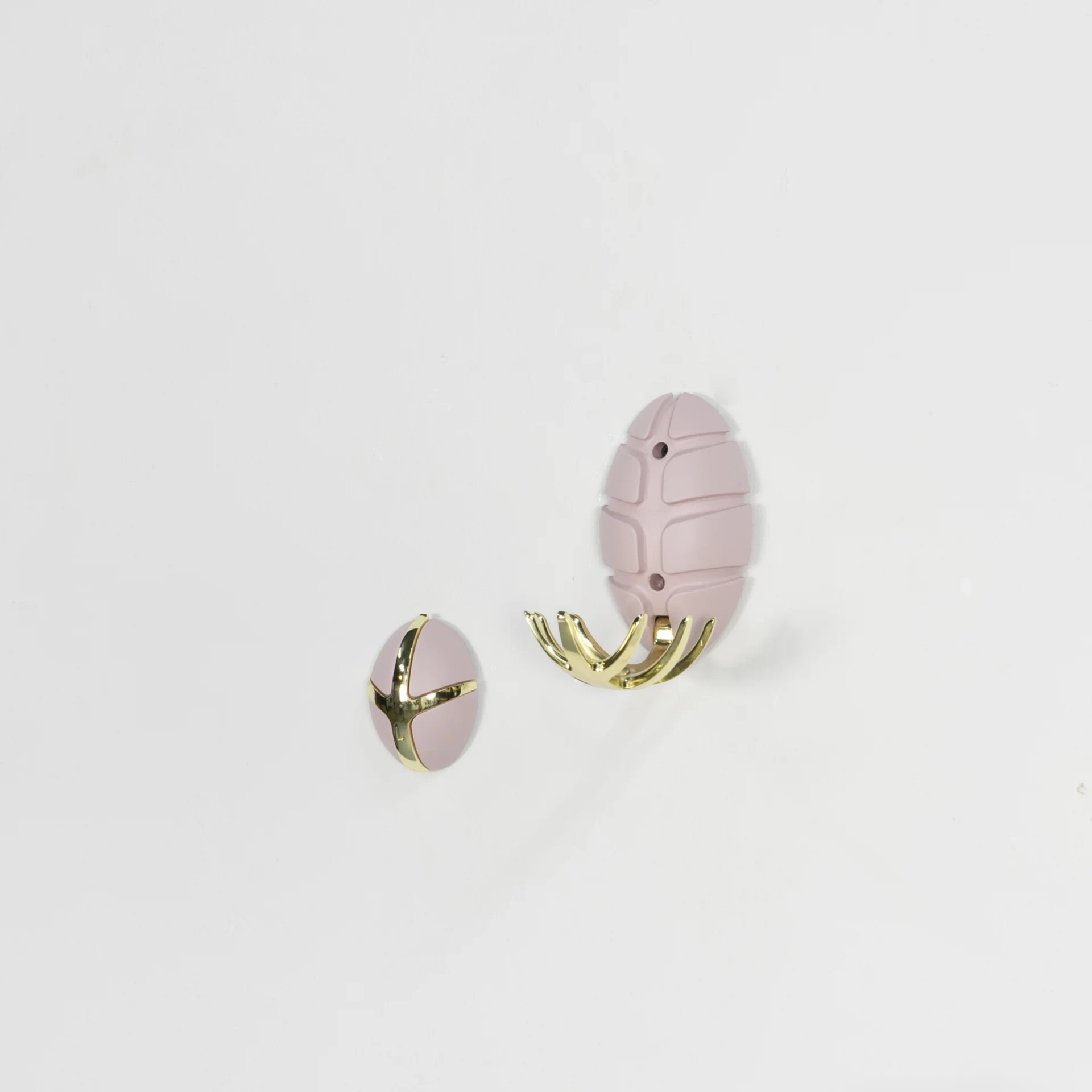 Spinder Design TICK Wandgarderobe - Pale Pink / Goud