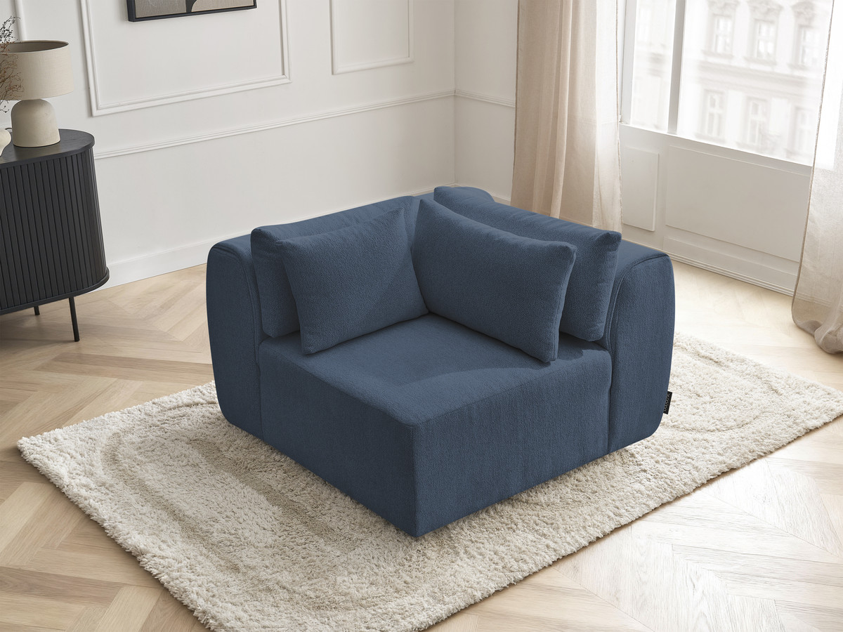 Bobochic Jana Eckmodul Melange-Stoff Blau