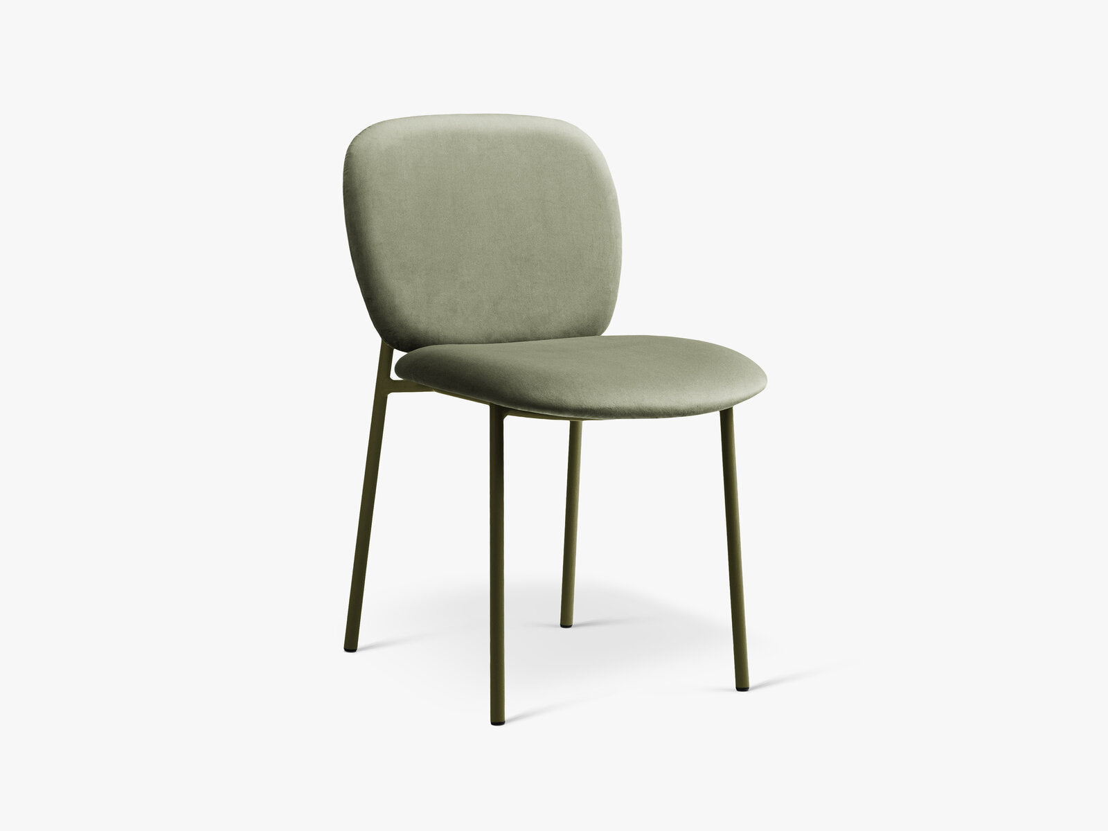 Micadoni Stuhl Caroline Samt Magic Velvet Grün Olivgrün