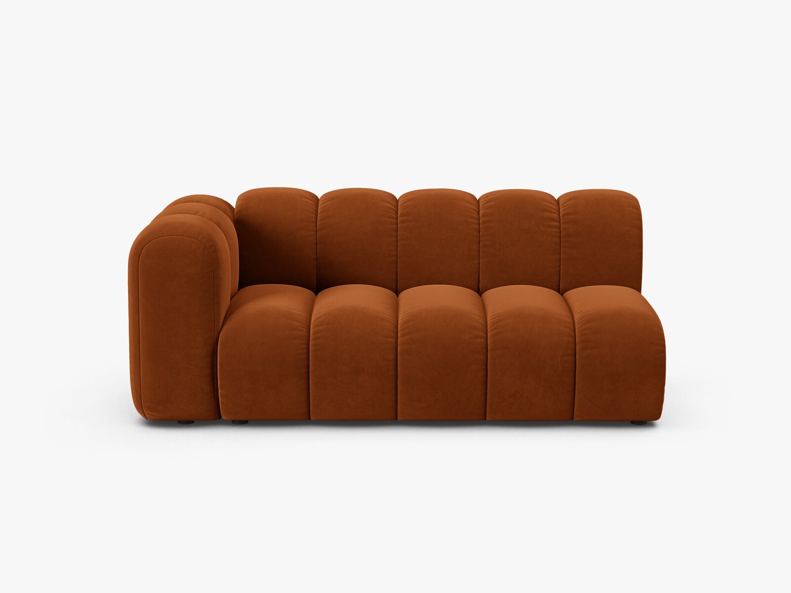 Micadoni Modul Lupine 3-Sitzer Samt Salvador Terrakotta Links