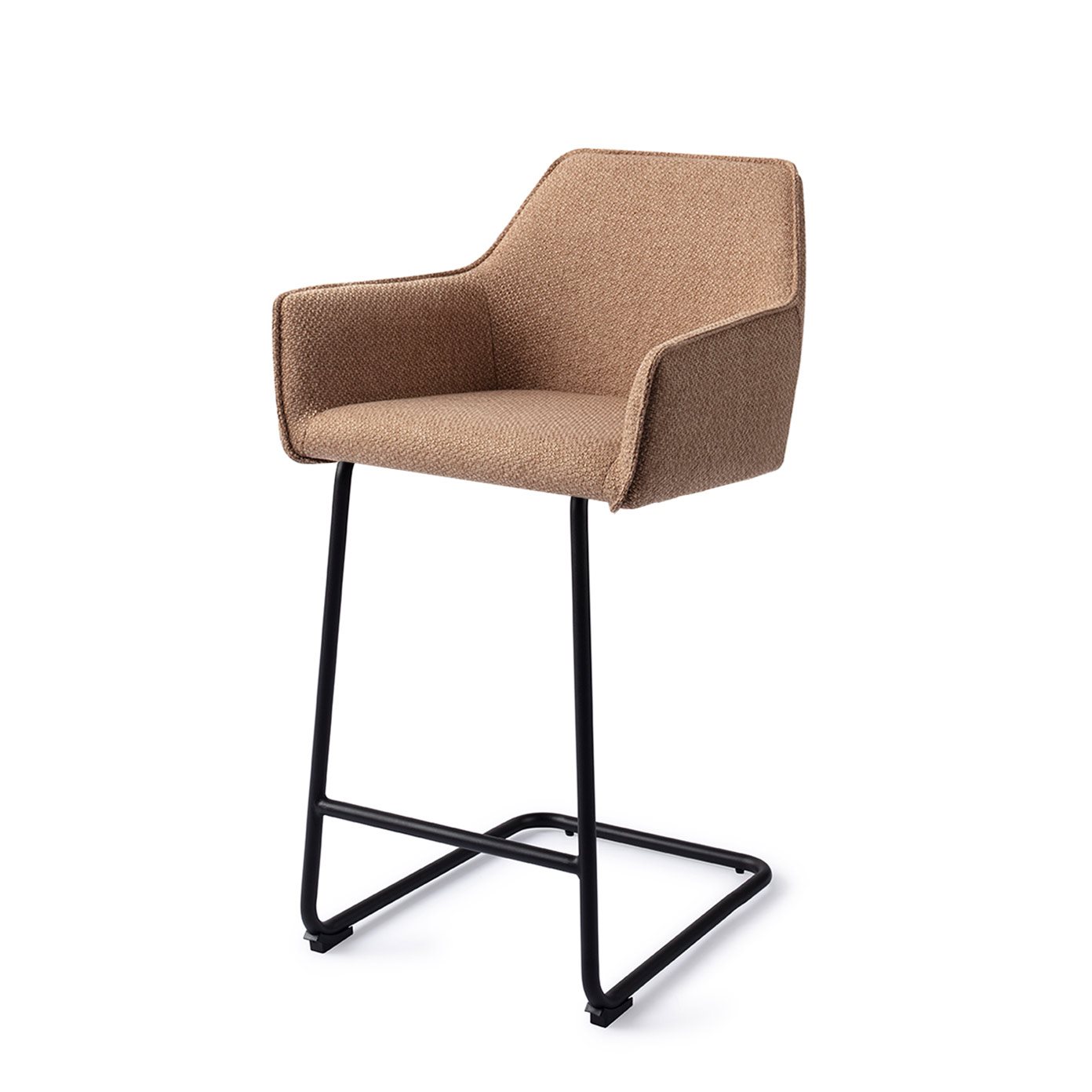 Jesper Home Barhocker Hofu French-Toast Arch Schwarz Barhöhe (75cm)