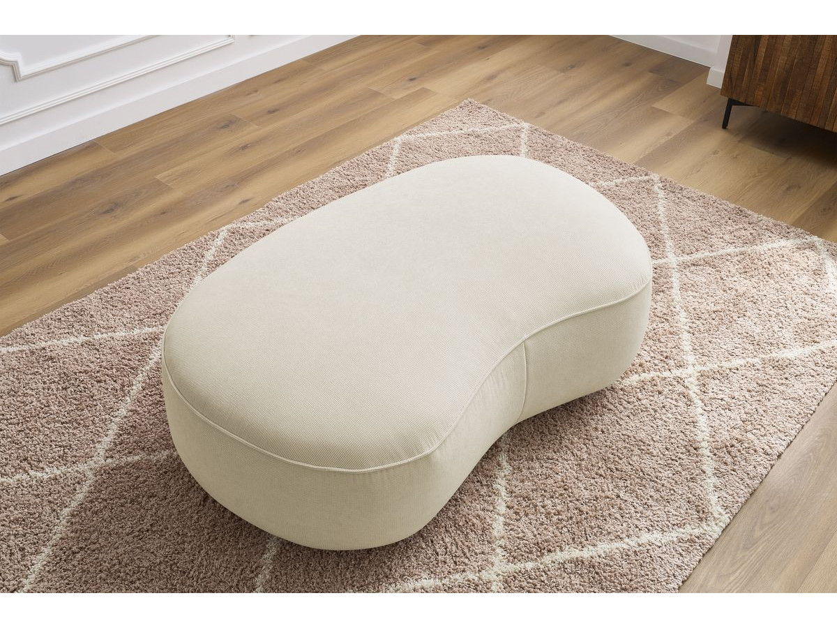 Bobochic Saint-germain Pouf Strukturstoff Beige