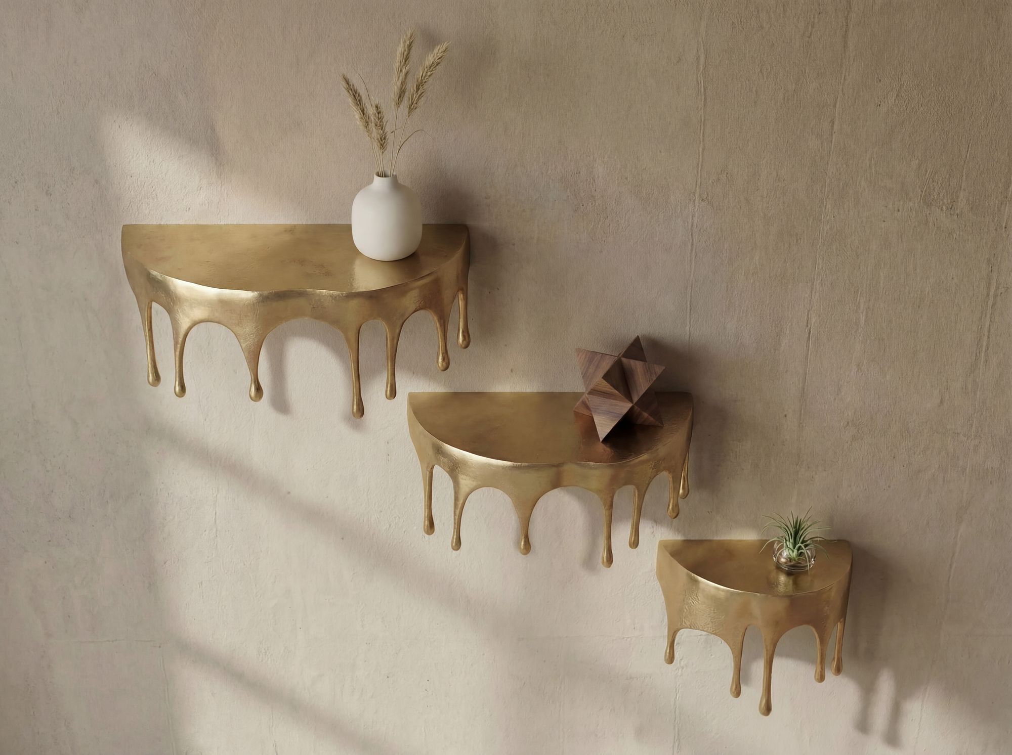 Wandregal Setskog Aluminium Gold