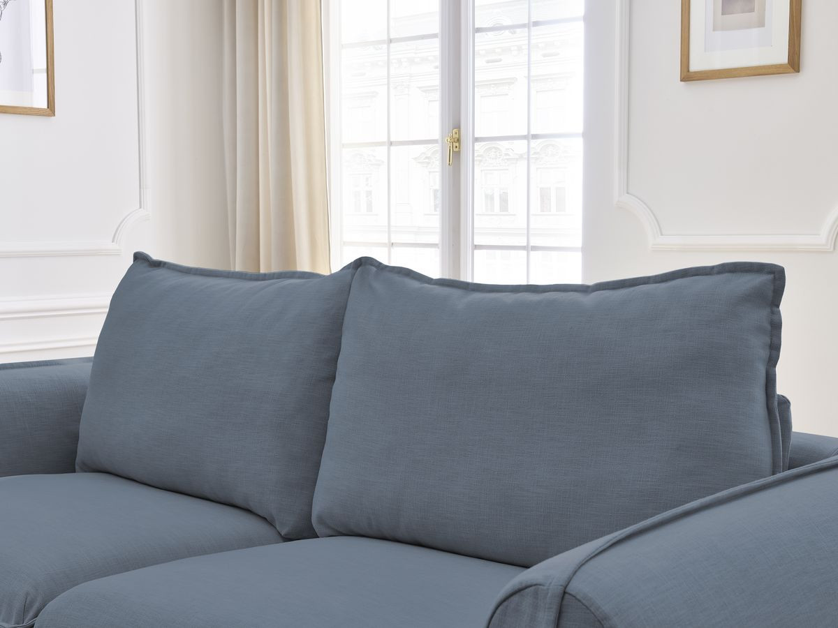 Bobochic Archimede Schlafsofa 3-Sitzer Stoff Dunkelblau, Liegefläche 160 × 194 cm
