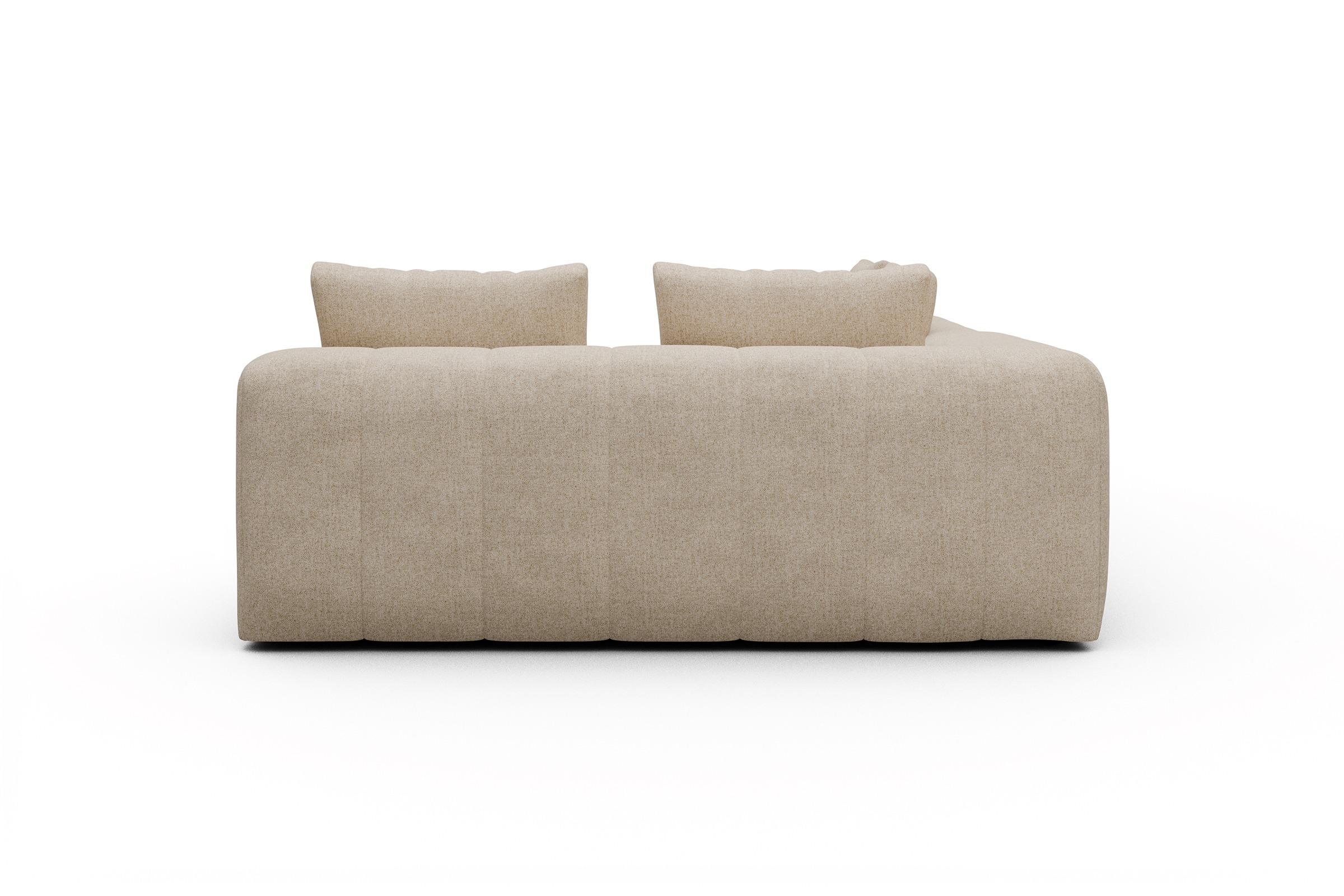 Ecksofa Hugo 2x 2,5-Sitzer Armlehne links Casone-Natural-Beige