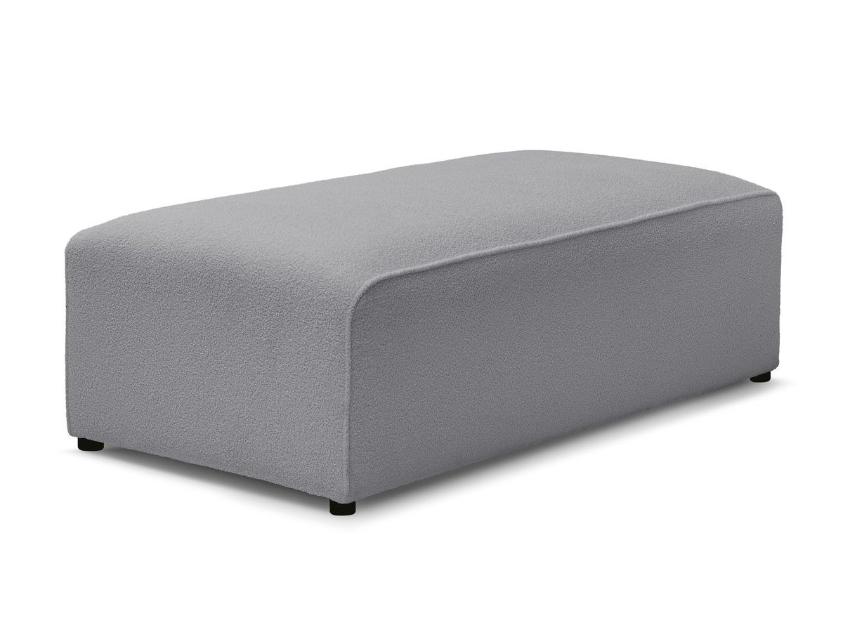 Bobochic Megeve Pouf Bouclé-Stoff Hellgrau