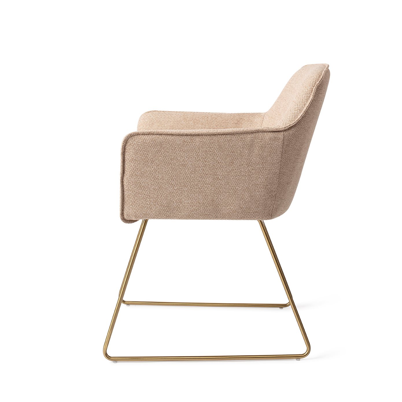 Jesper Home Esszimmerstuhl Hofu Wild-Walnut Slide Gold