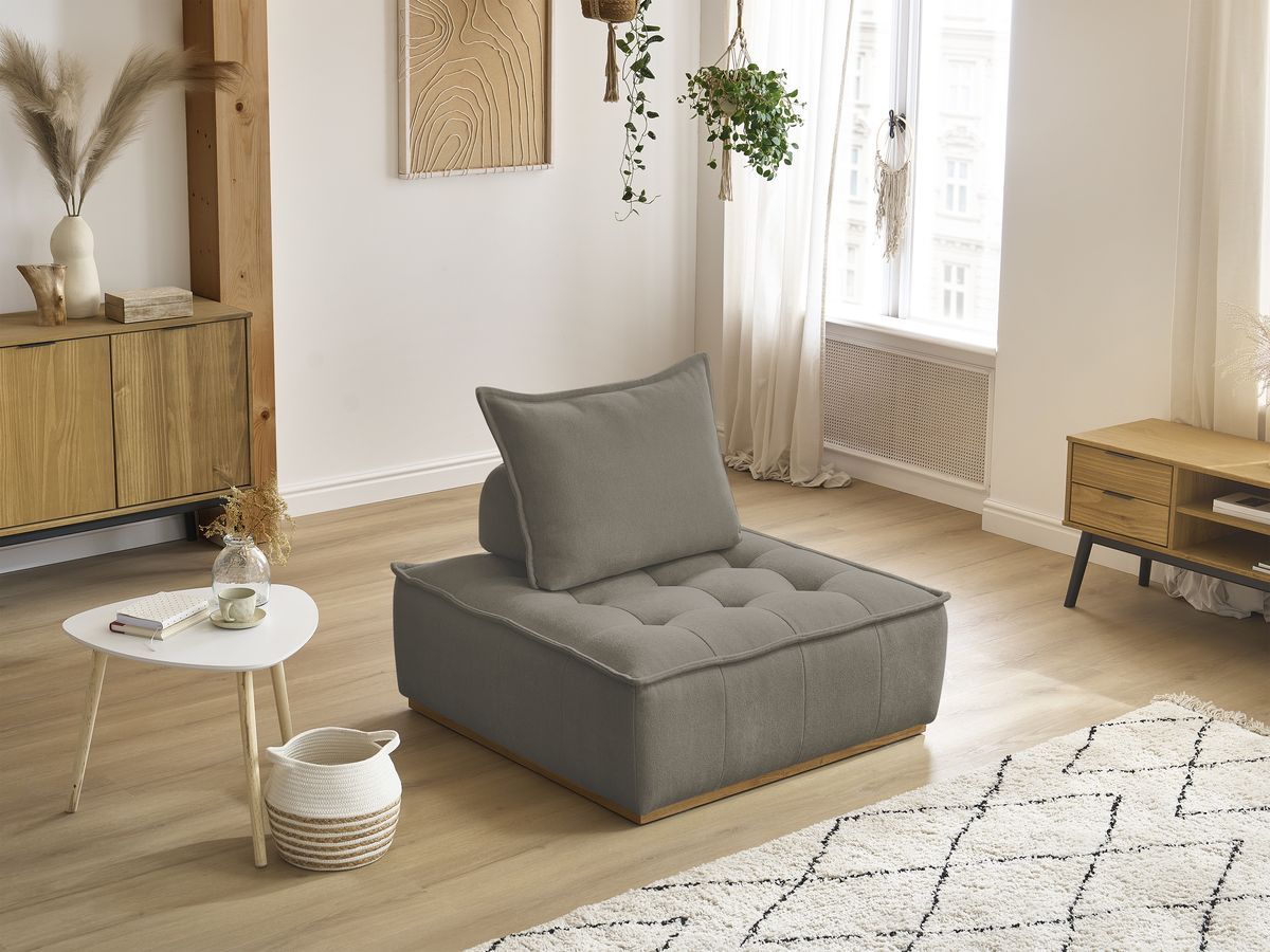 Bobochic Elisa Sofamodul 1-Sitzer Strukturstoff Taupe