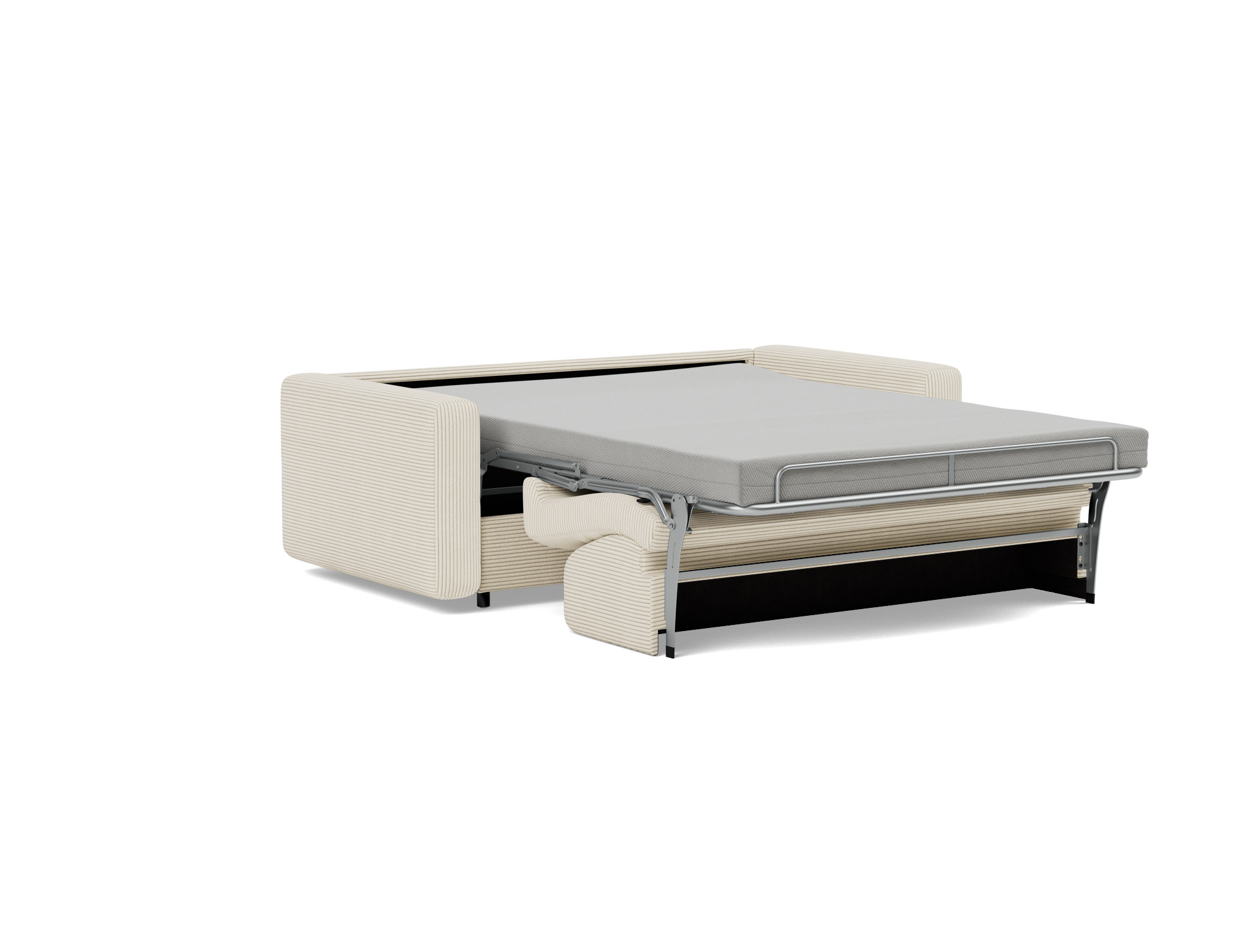 Schlafsofa Killian mit Memory-Matratze 140 Kord Corduroy 594-Ivory