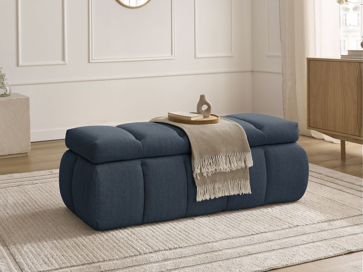 Bobochic Denali Bettbank 144 × 54 cm Stoff Dunkelblau