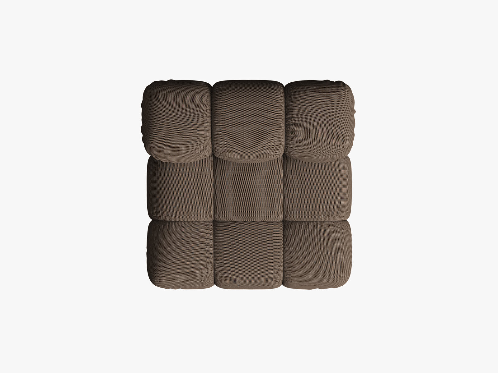 Micadoni Armloses Modul Bellis 3D-Stoff Sonic Braun