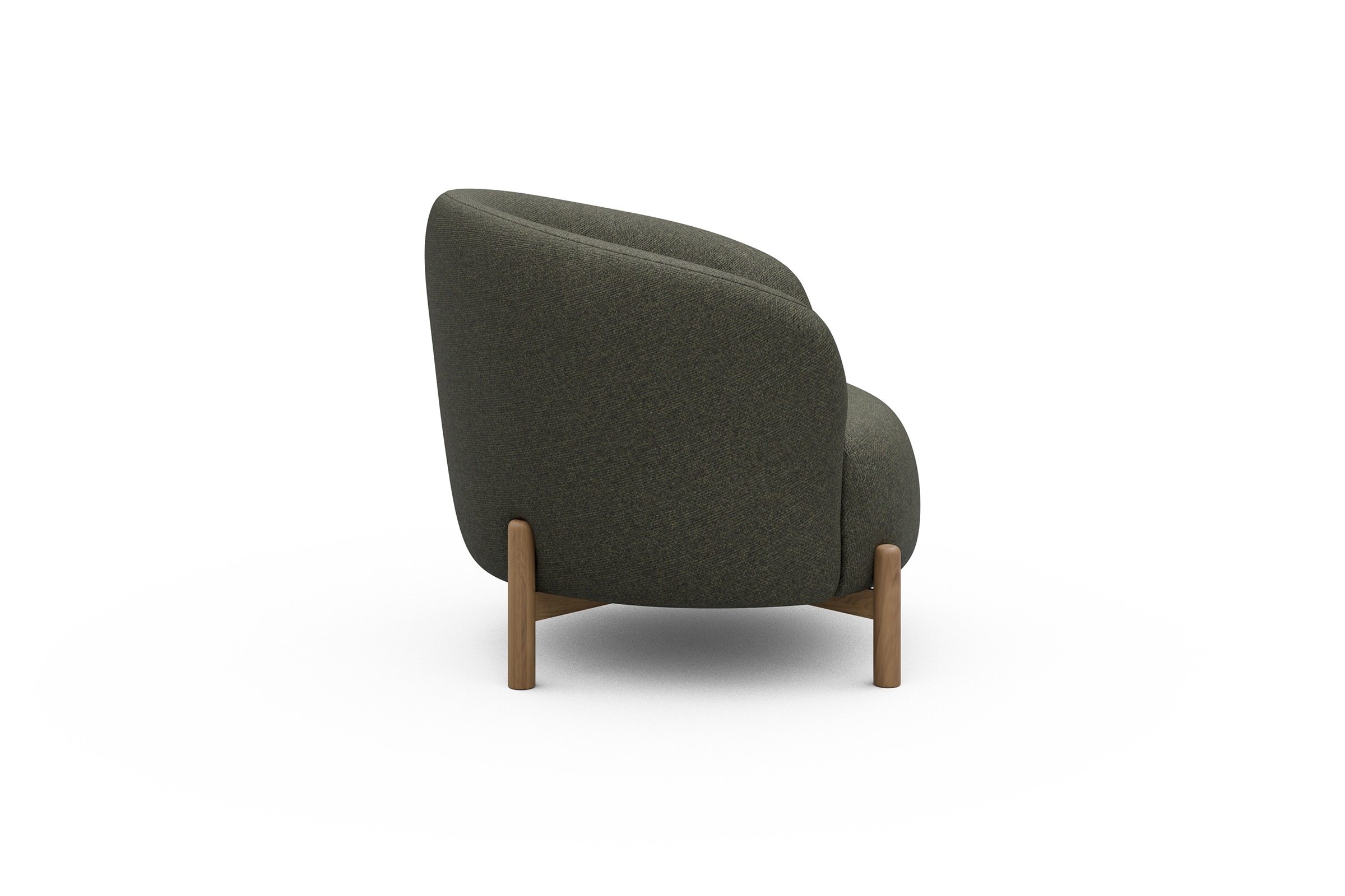 Sessel Ronda Holzbeine Eiche Natur Sama-Winter-Moss